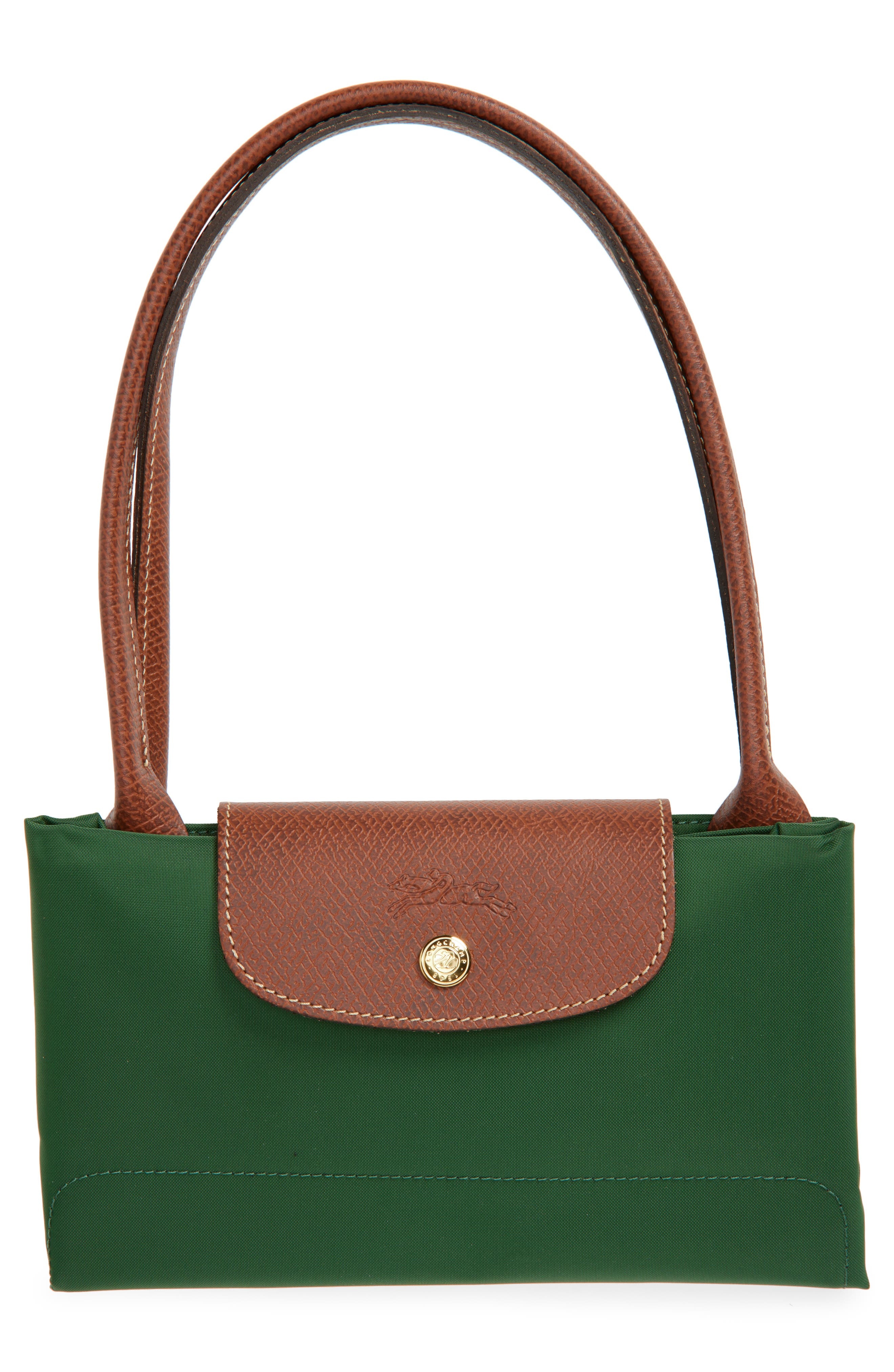 Longchamp Medium Le Pliage Nylon Shoulder Tote in British Green at Nordstrom - 7
