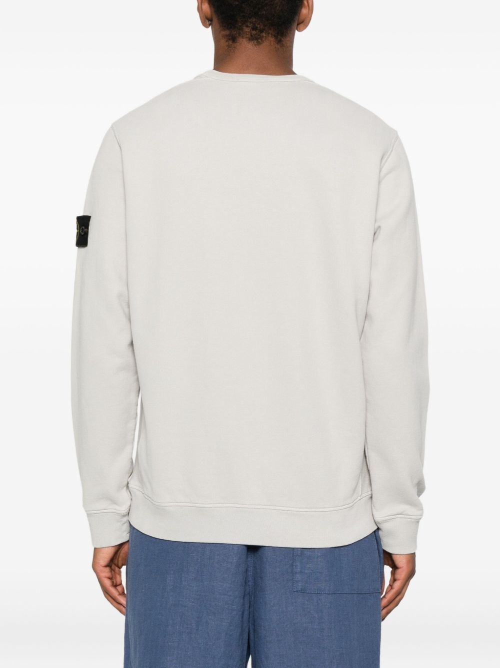 logo-patch crew-neck sweatshirt - 4