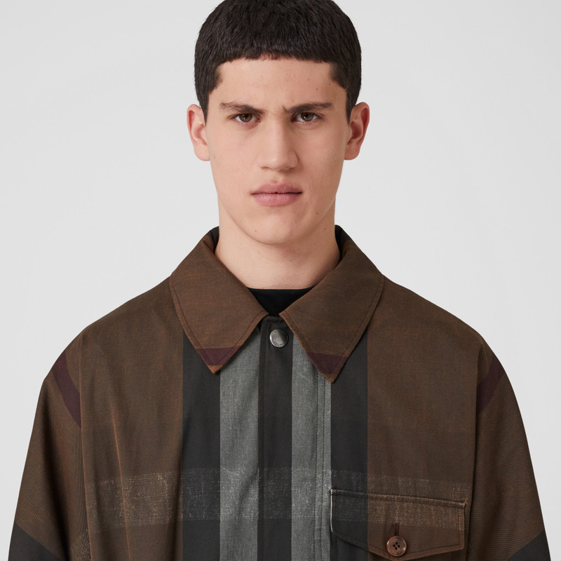 Burberry Check Cotton Blend Field Jacket outlook