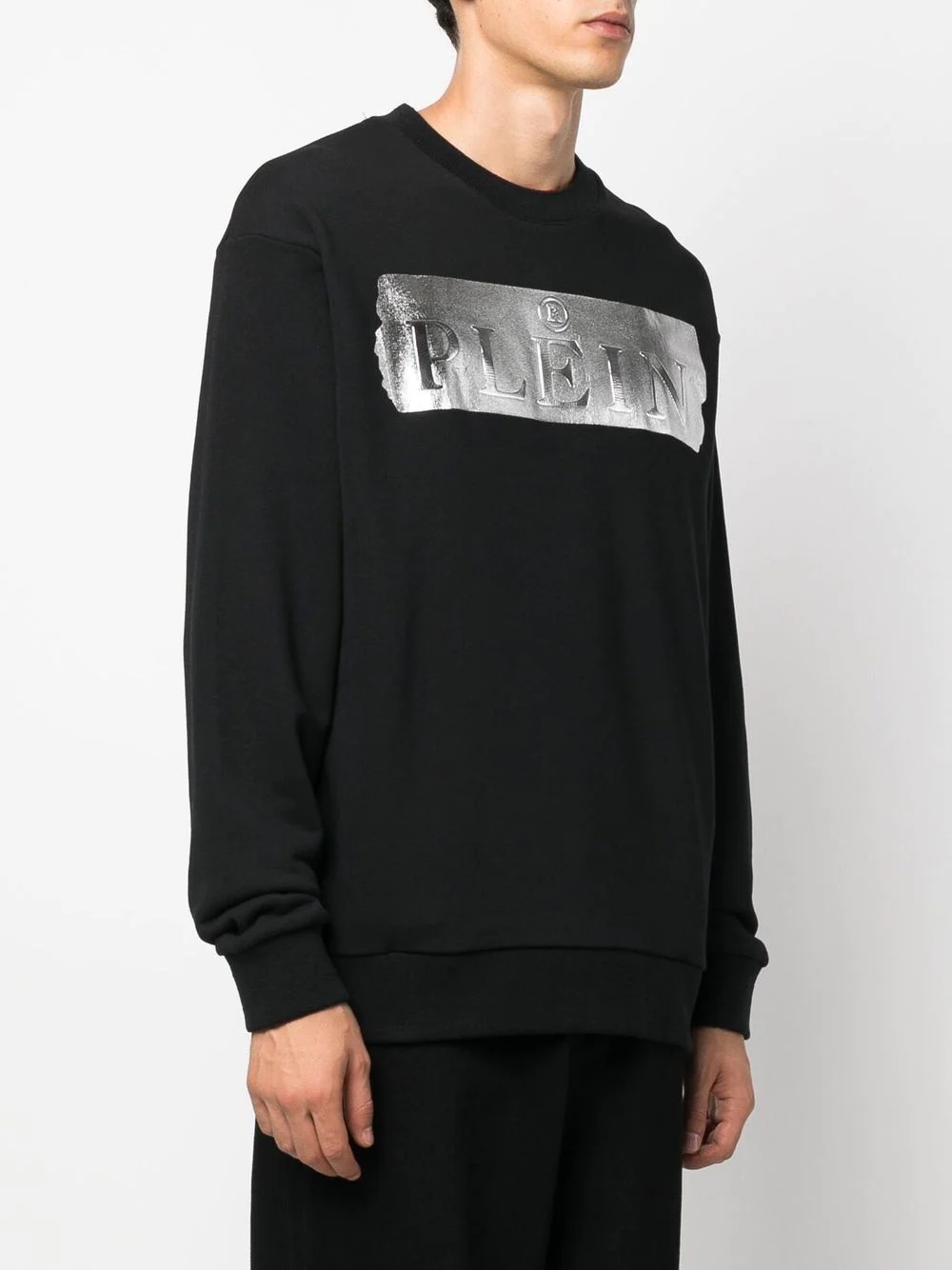 logo-print cotton sweatshirt - 3