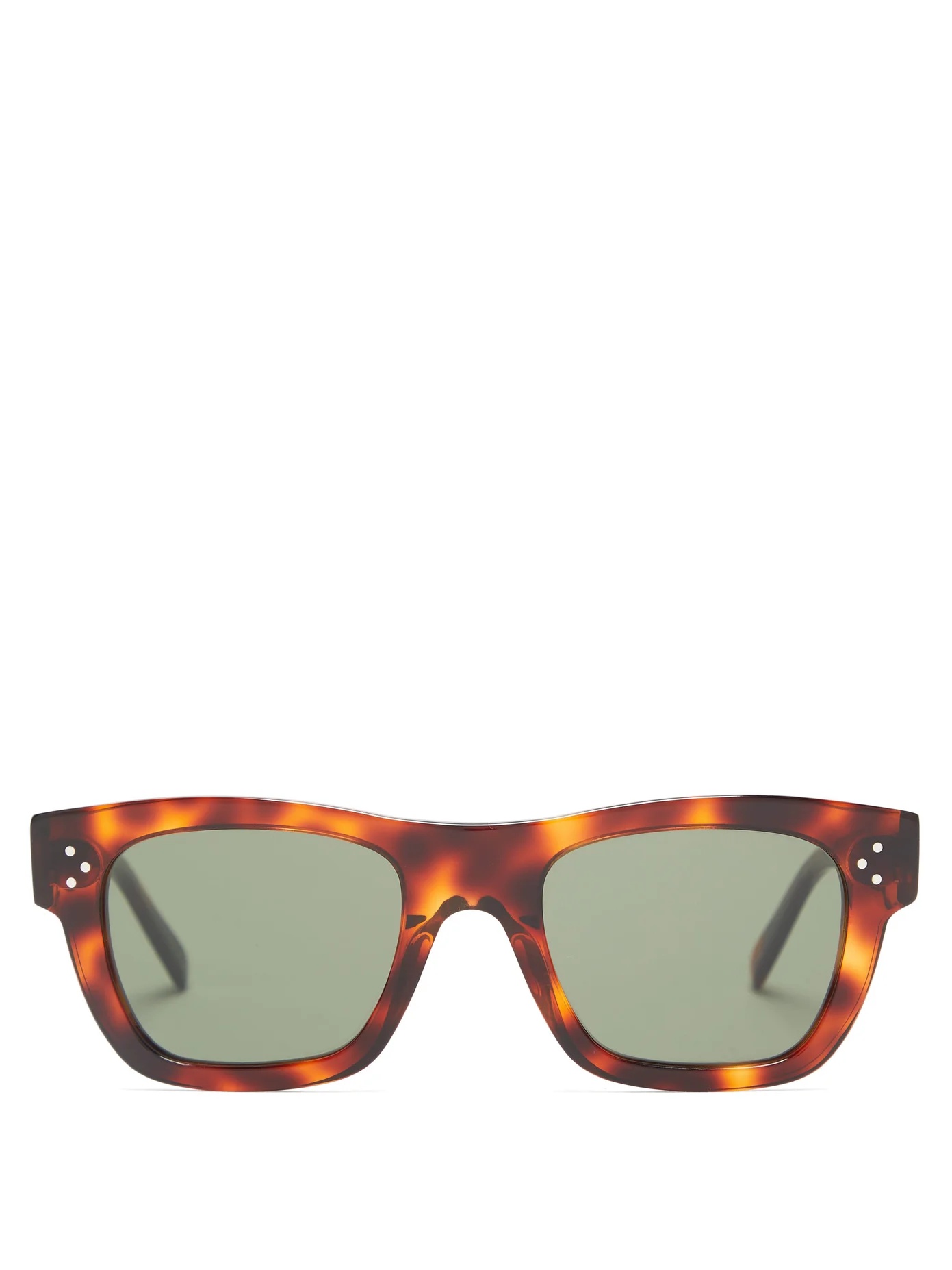 Square tortoiseshell-acetate sunglasses - 1