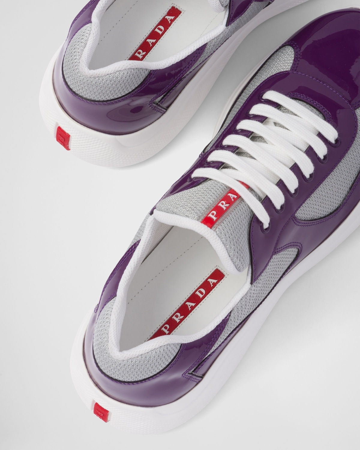 【関税込み】PRADA America's Cup leather & mesh sneakers 2色 Prada America's Cup Leather & Technical Fabric Sneakers