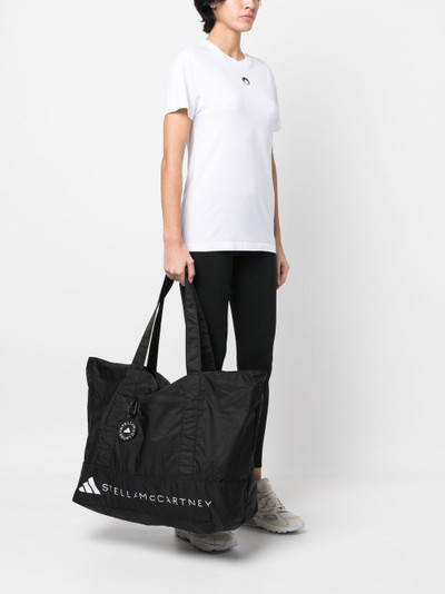 adidas logo-print tote bag outlook