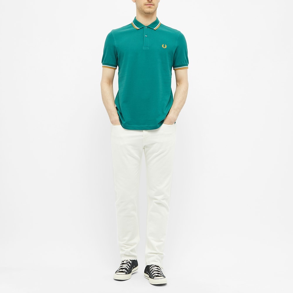 Fred Perry Authentic Slim Fit Twin Tipped Polo - 6