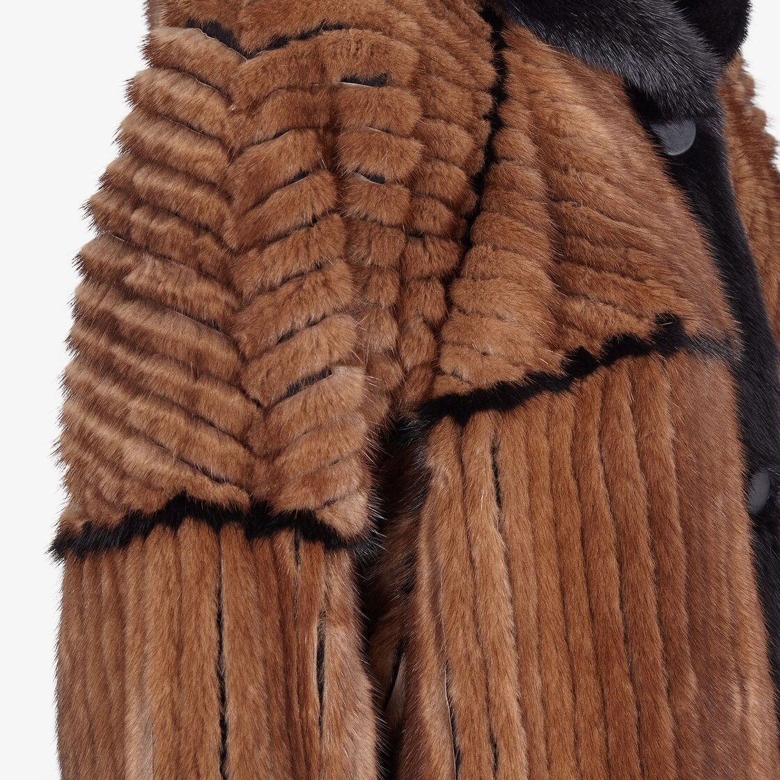 Brown mink coat - 3