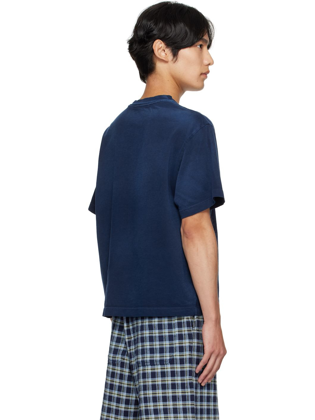 Navy Sunbleached Oversized T-shirt - 3