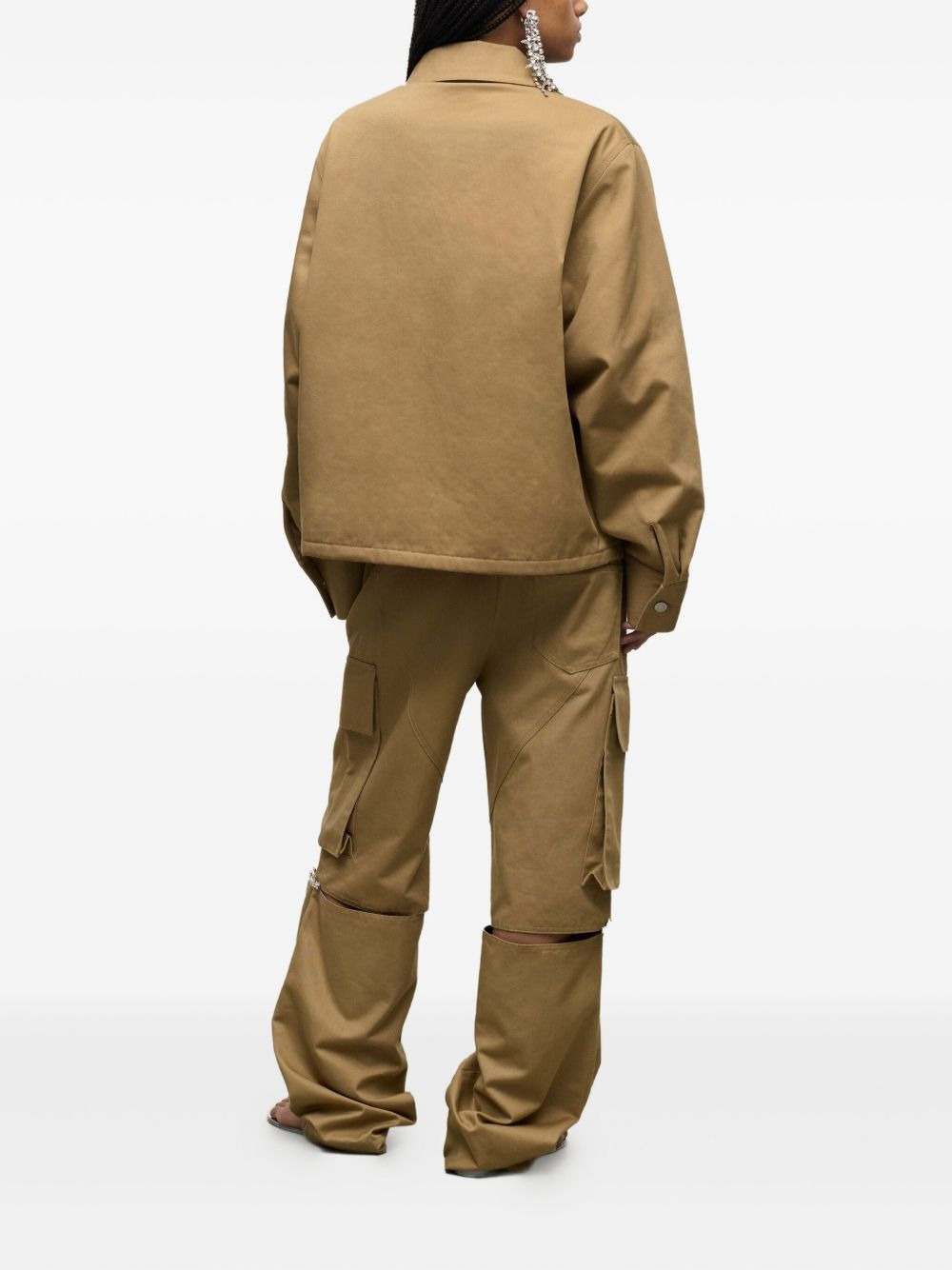 crystal-embellished cargo pants - 3