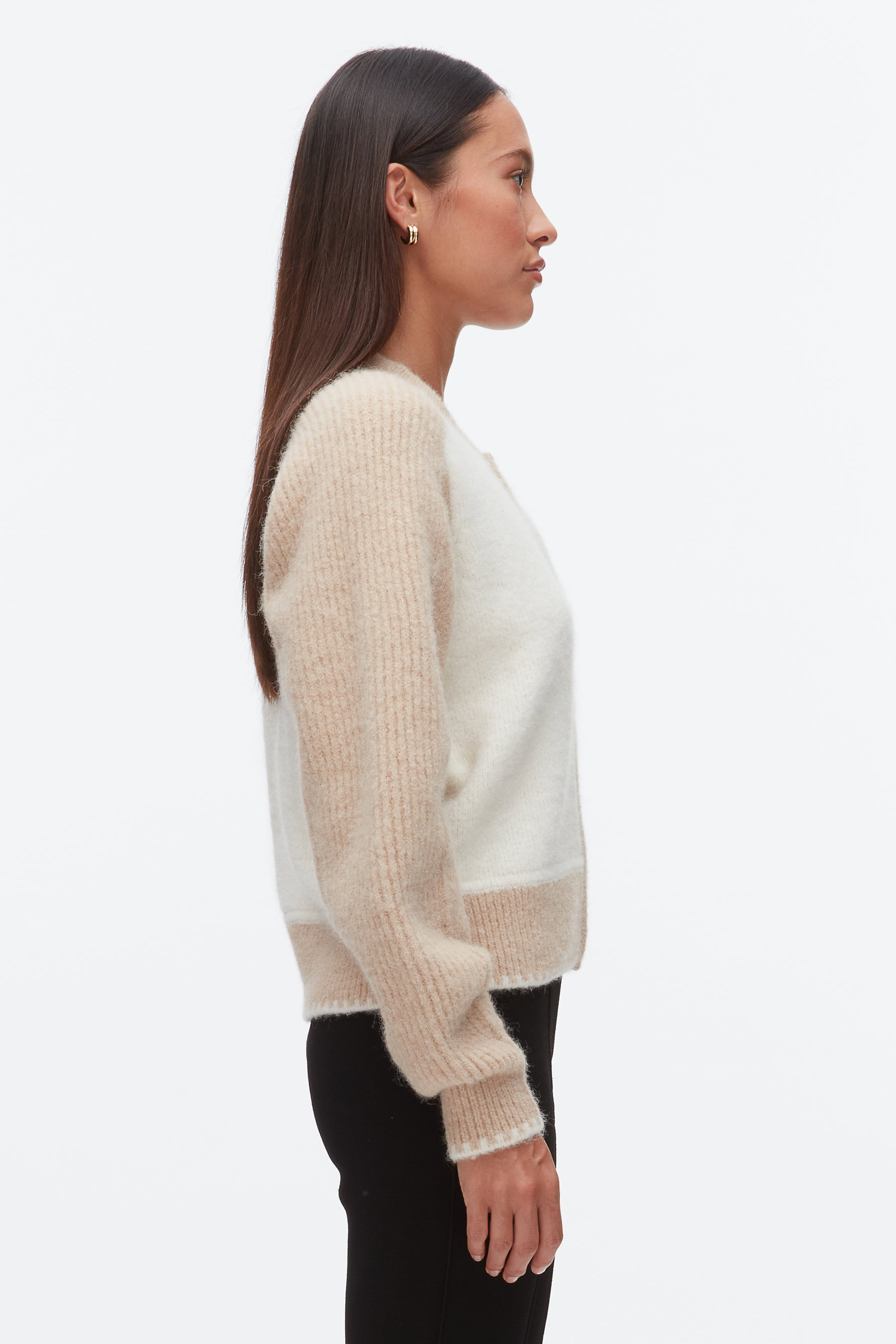 Colorblock Zip Cardigan - 4