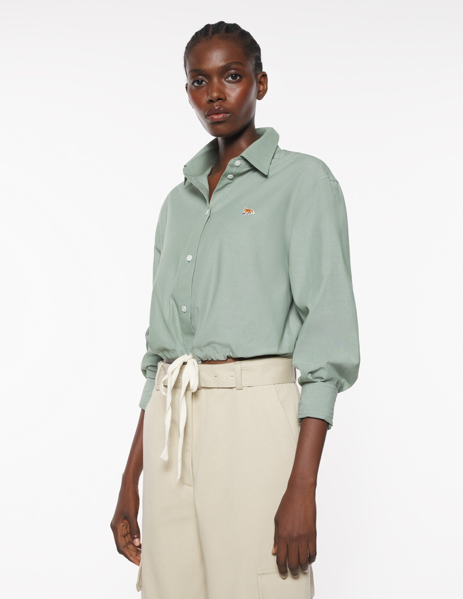 DRAWSTRING CROPPED SHIRT - 3