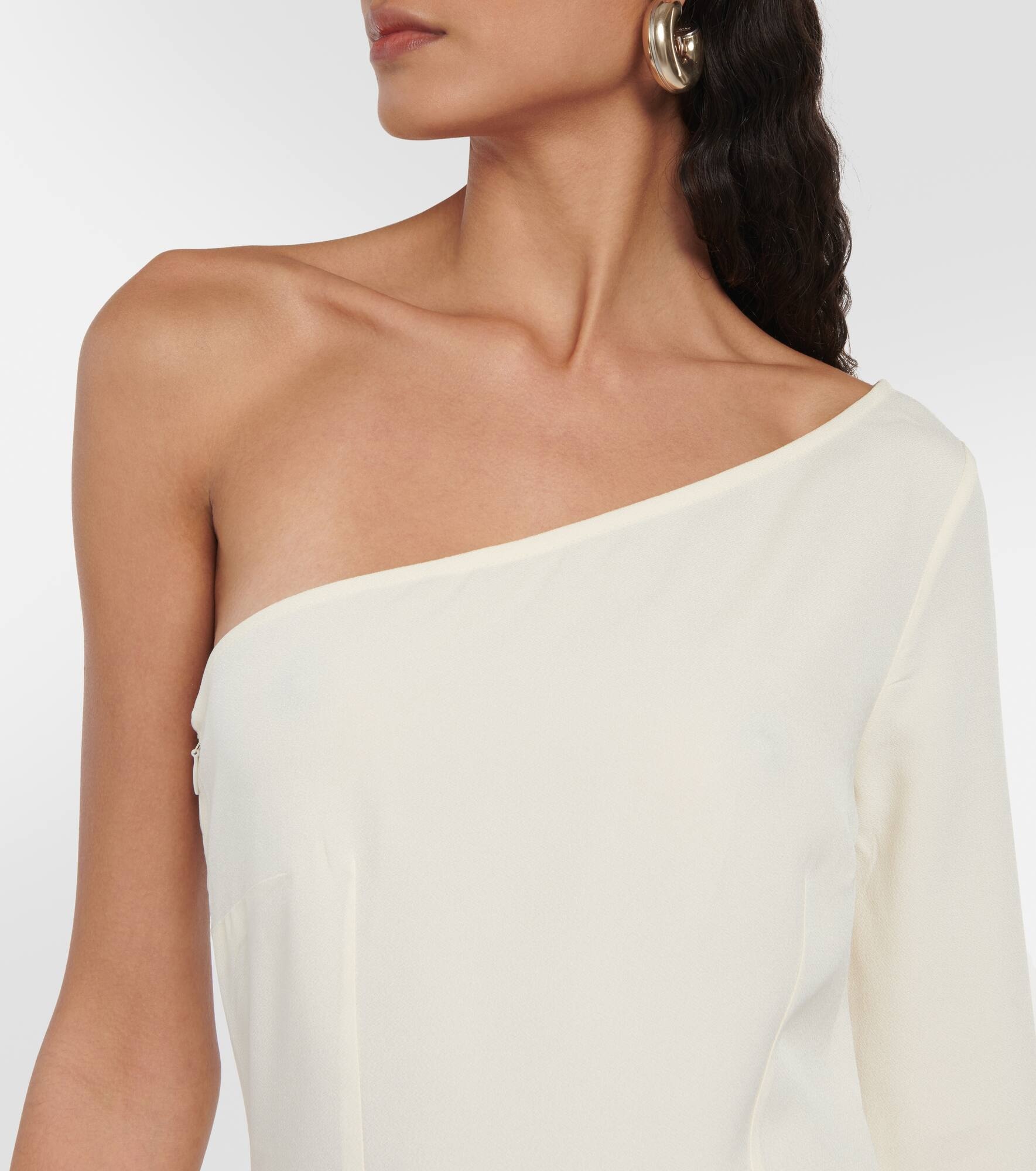 Aventador fringed one-shoulder midi dress - 4