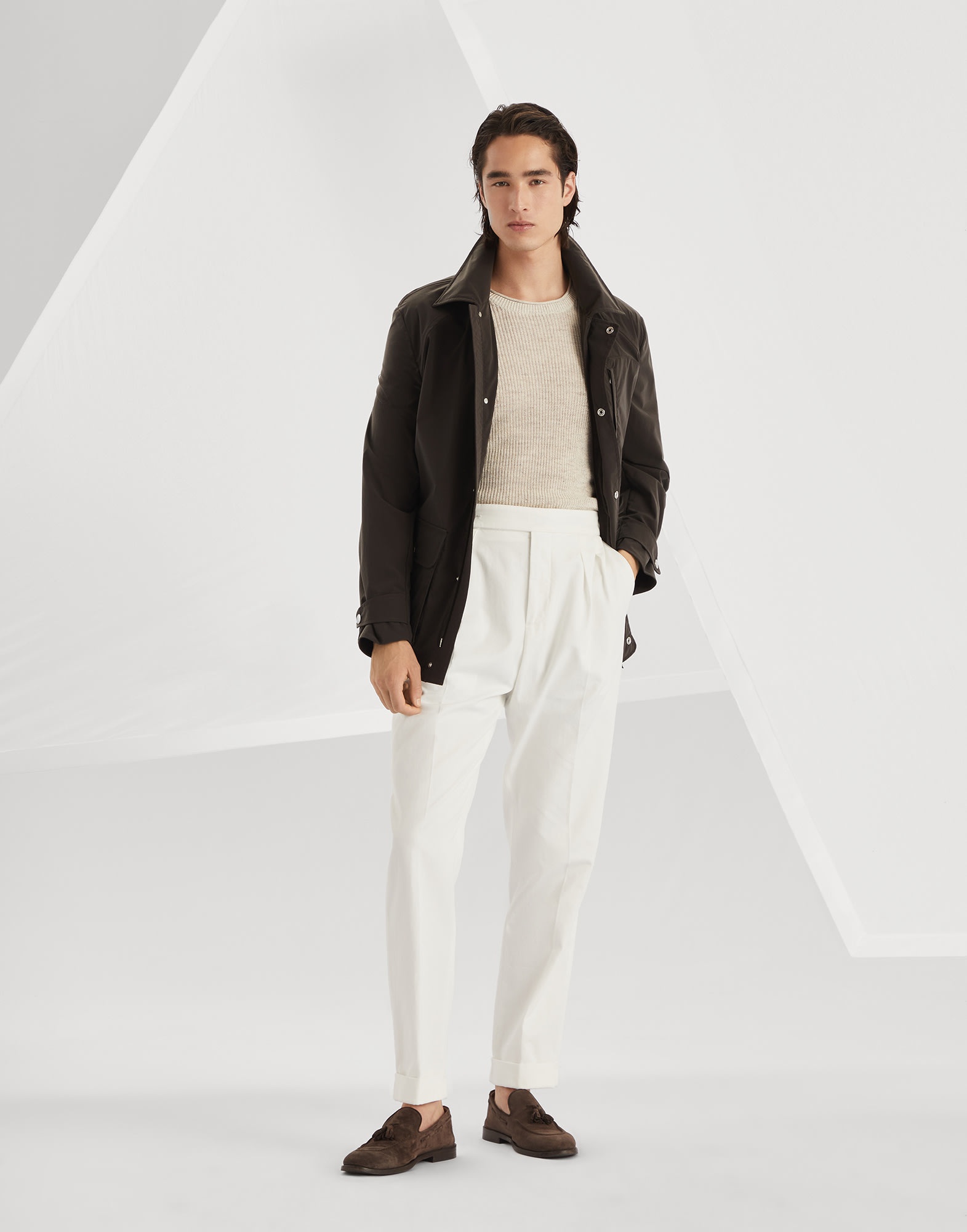 Water-resistant bonded cotton unlined field jacket - 5
