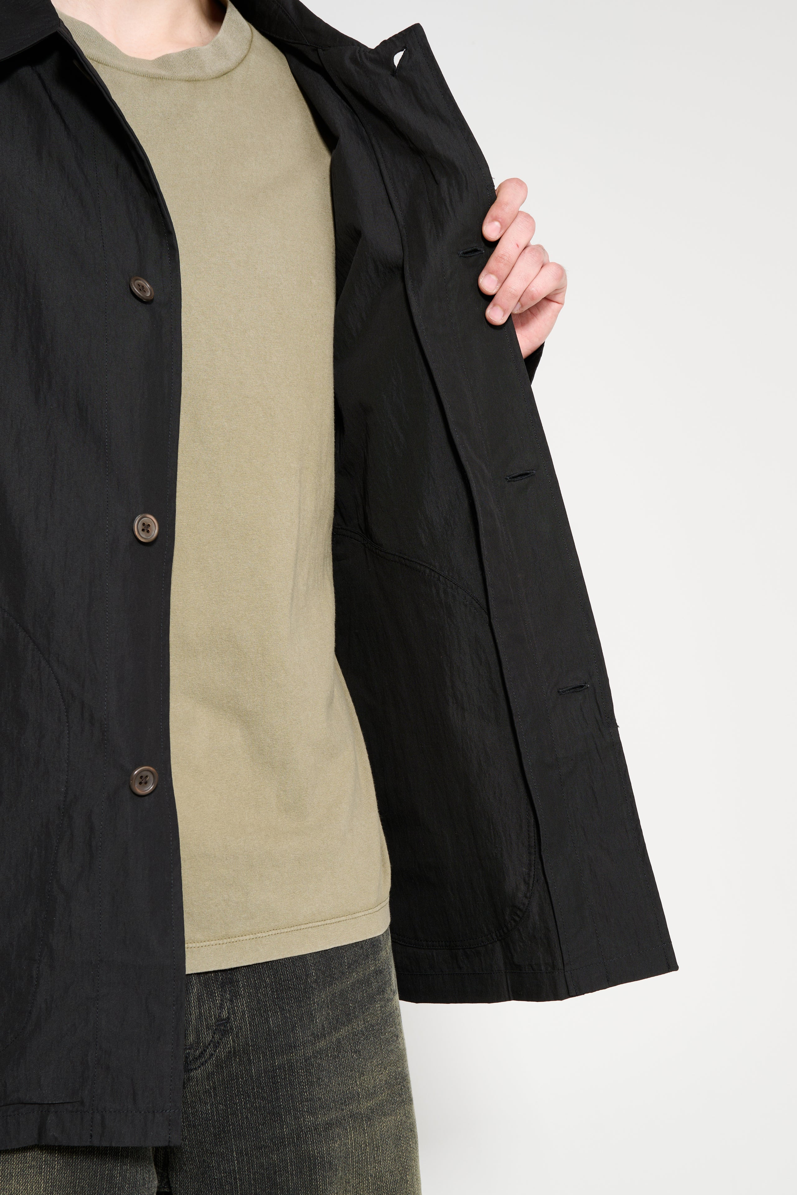 OUR LEGACY LEAD JACKET BLACK HIKING COTTON - 8