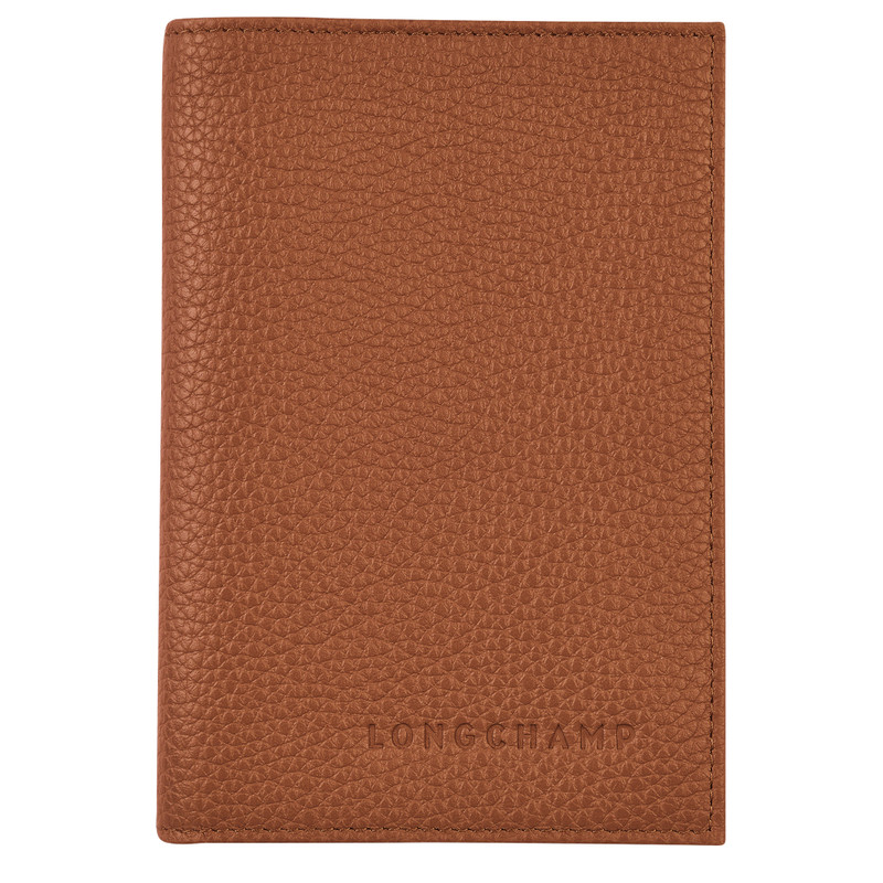 Le Foulonné Passport cover Caramel - Leather 1