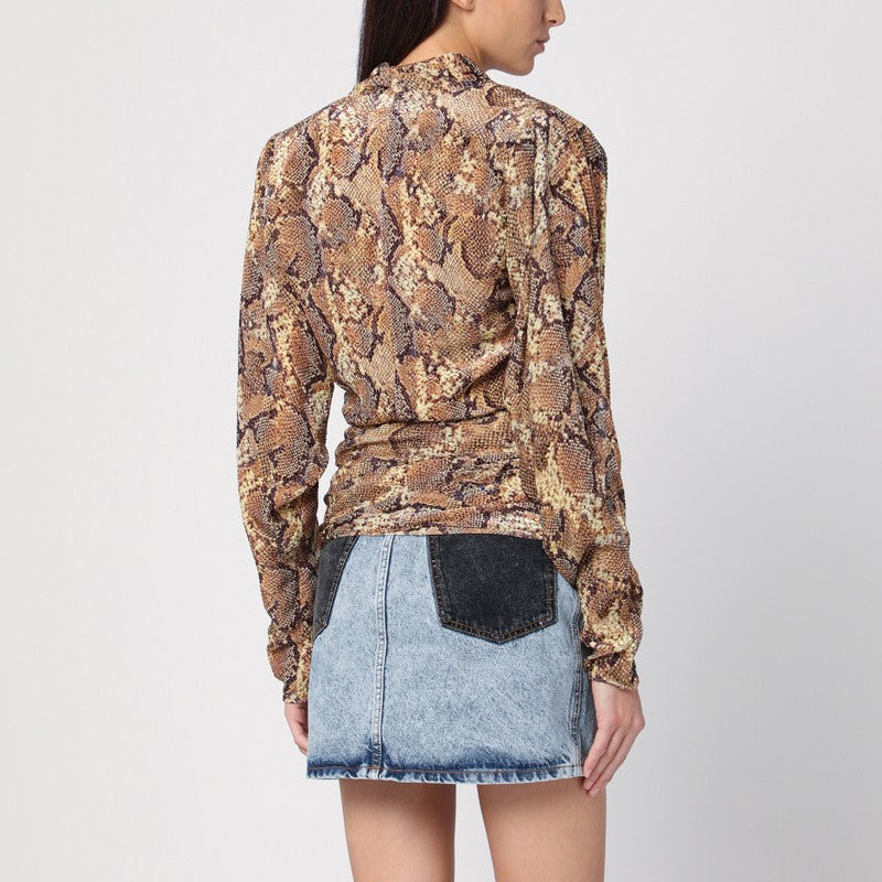Isabel Marant Snake Print Marlin Blouse Women - 2