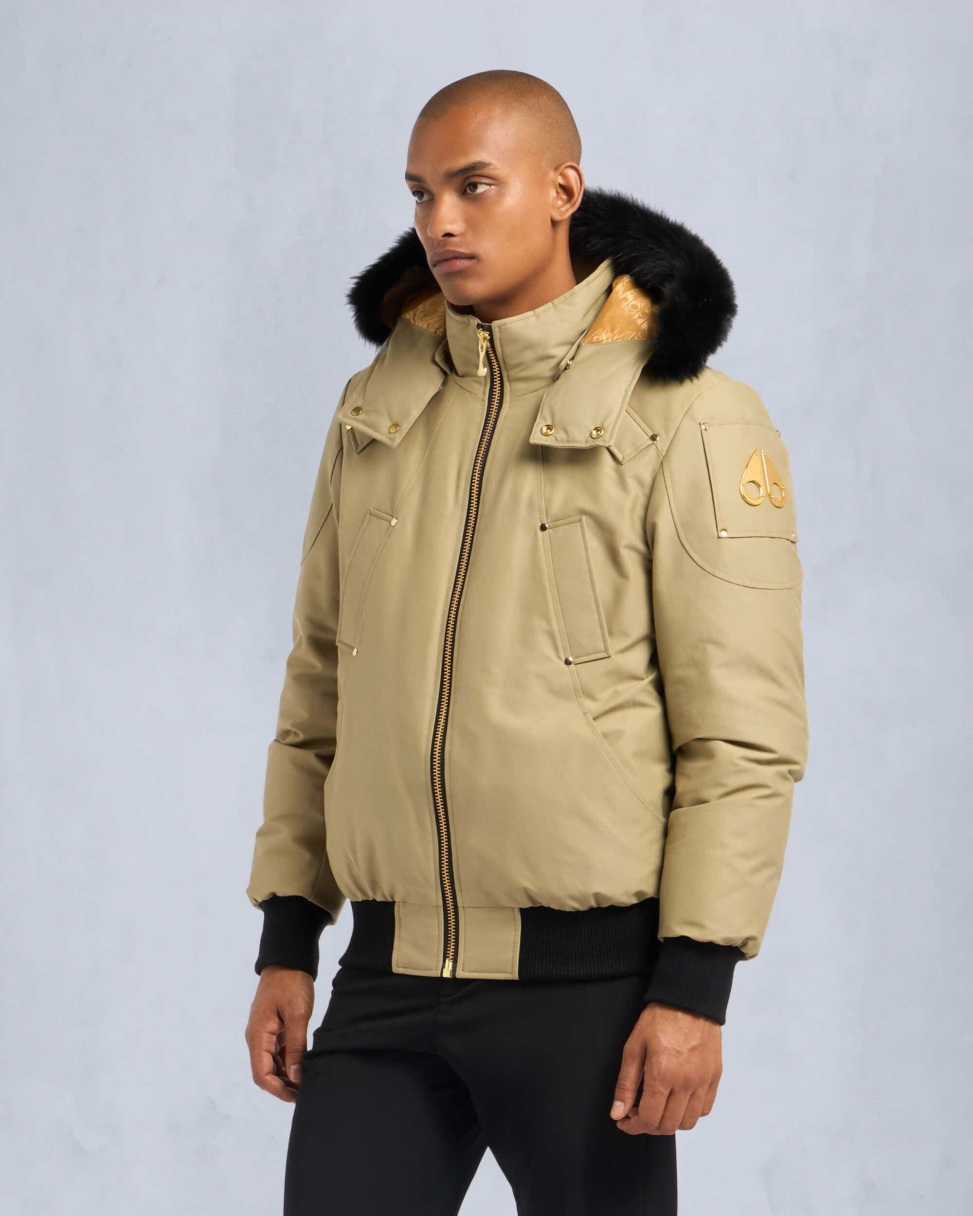 MOOSE KNUCKLES GOLD SERIES LITTLE RAPIDS BOMBER JACKET REVERSIBLE