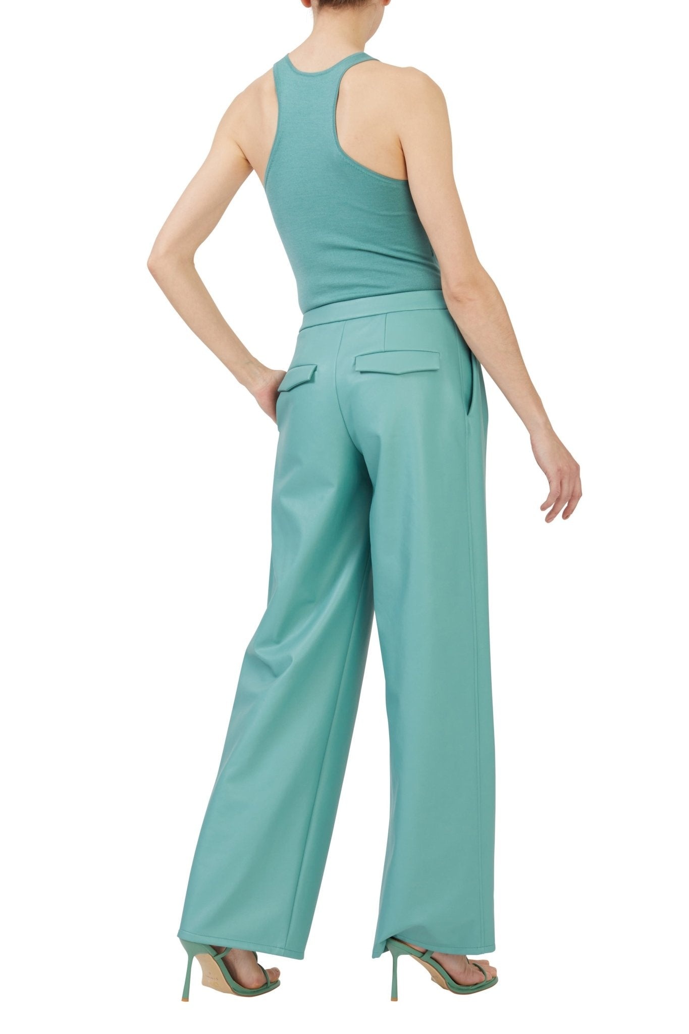 Lightweight Cashmere Silk Cutout Tank - 1