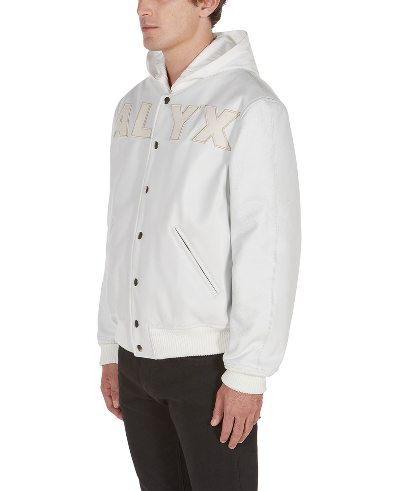 LEATHER LOGO VARSITY JACKET 3