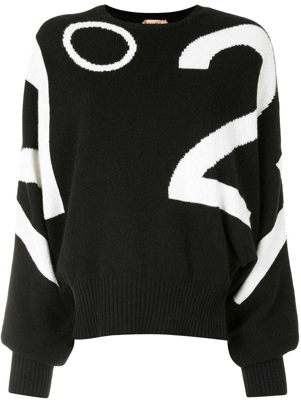 intarsia logo jumper - 1