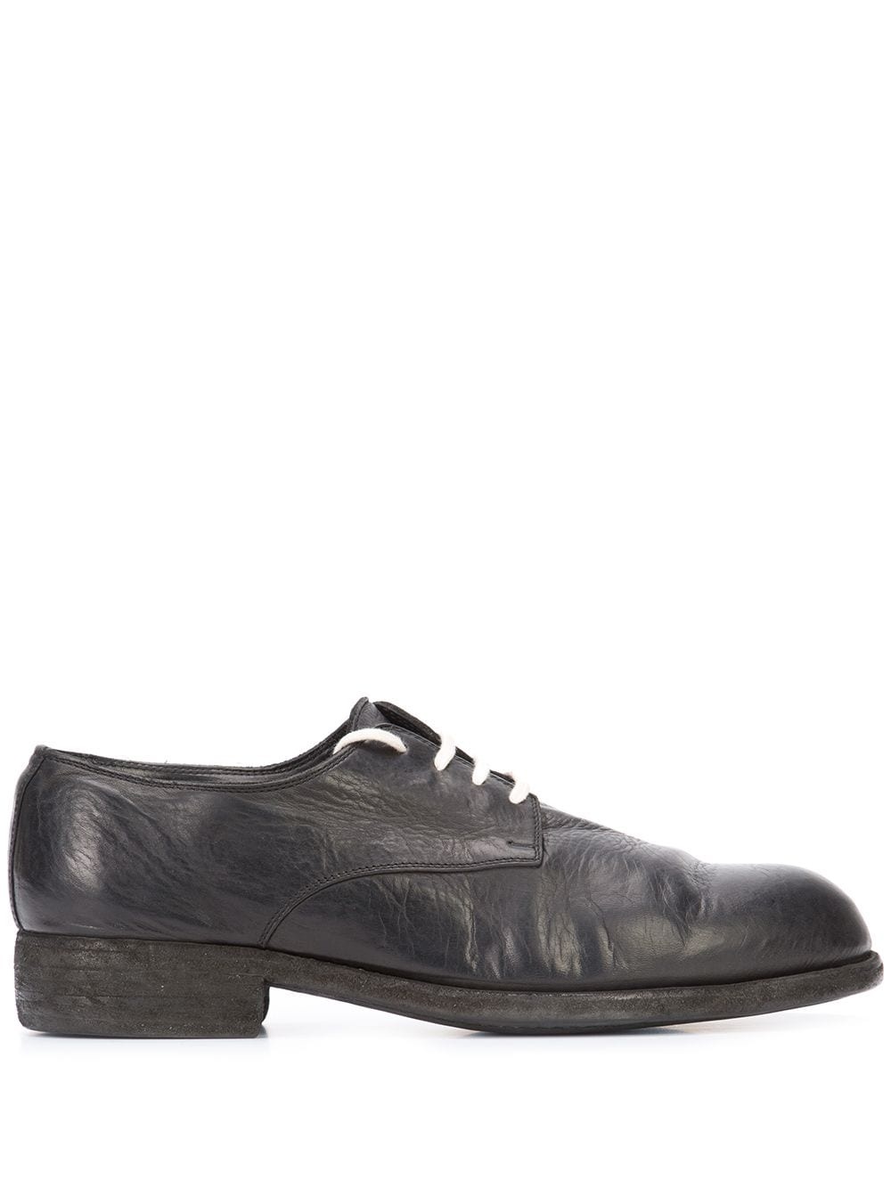 contrast lace-up derby shoes - 1