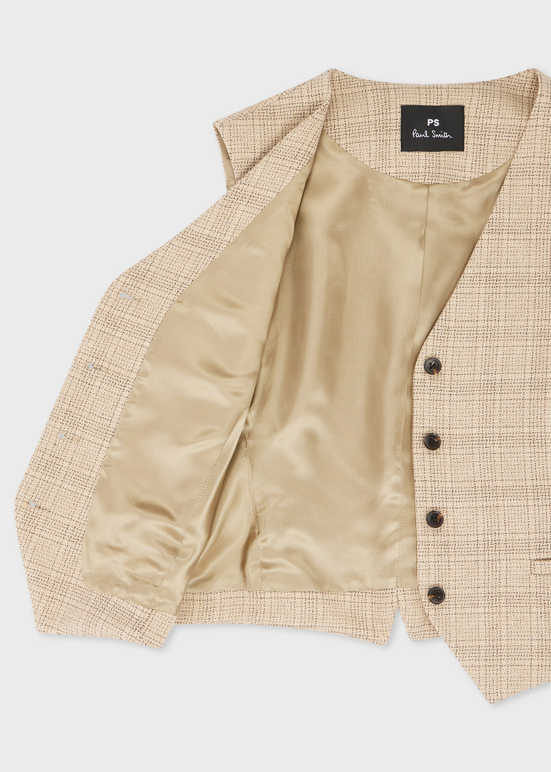 Women's Stone Check Three-Piece Suit 9