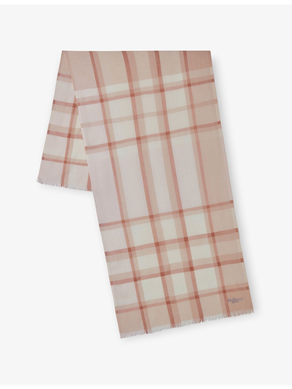 Mega Check-Print Wool and Cashmere Scarf - 1