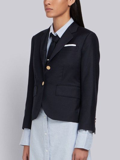 Thom Browne Navy Wool Twill Single Breasted High Armhole Sport Coat outlook