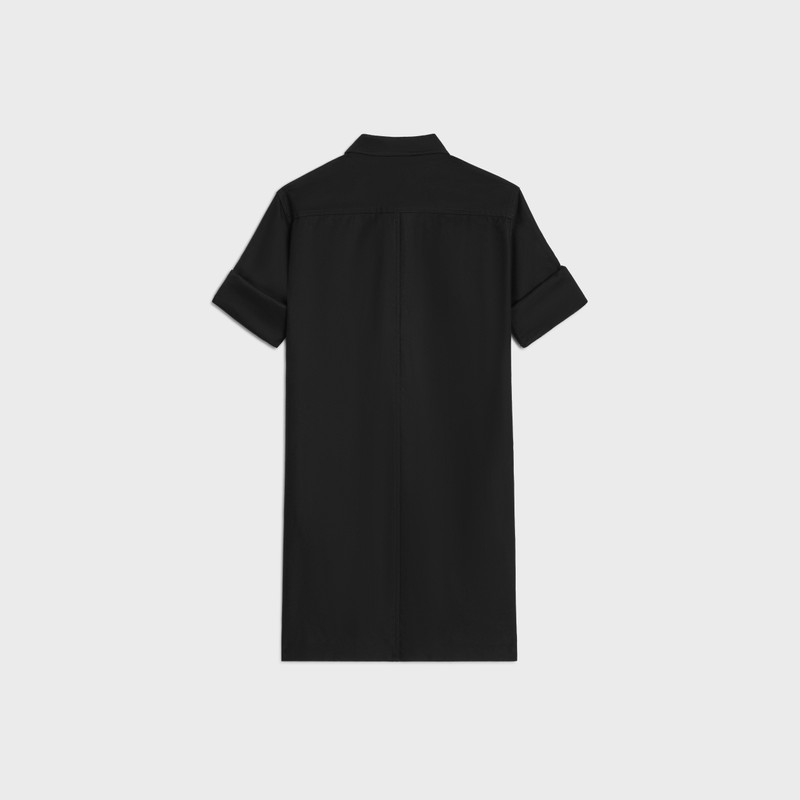 reporter mini dress in cotton twill 3
