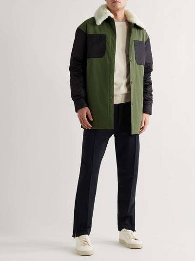 Yves Salomon Cotton-Blend Hooded Down Parka with Detachable Shearling Liner outlook