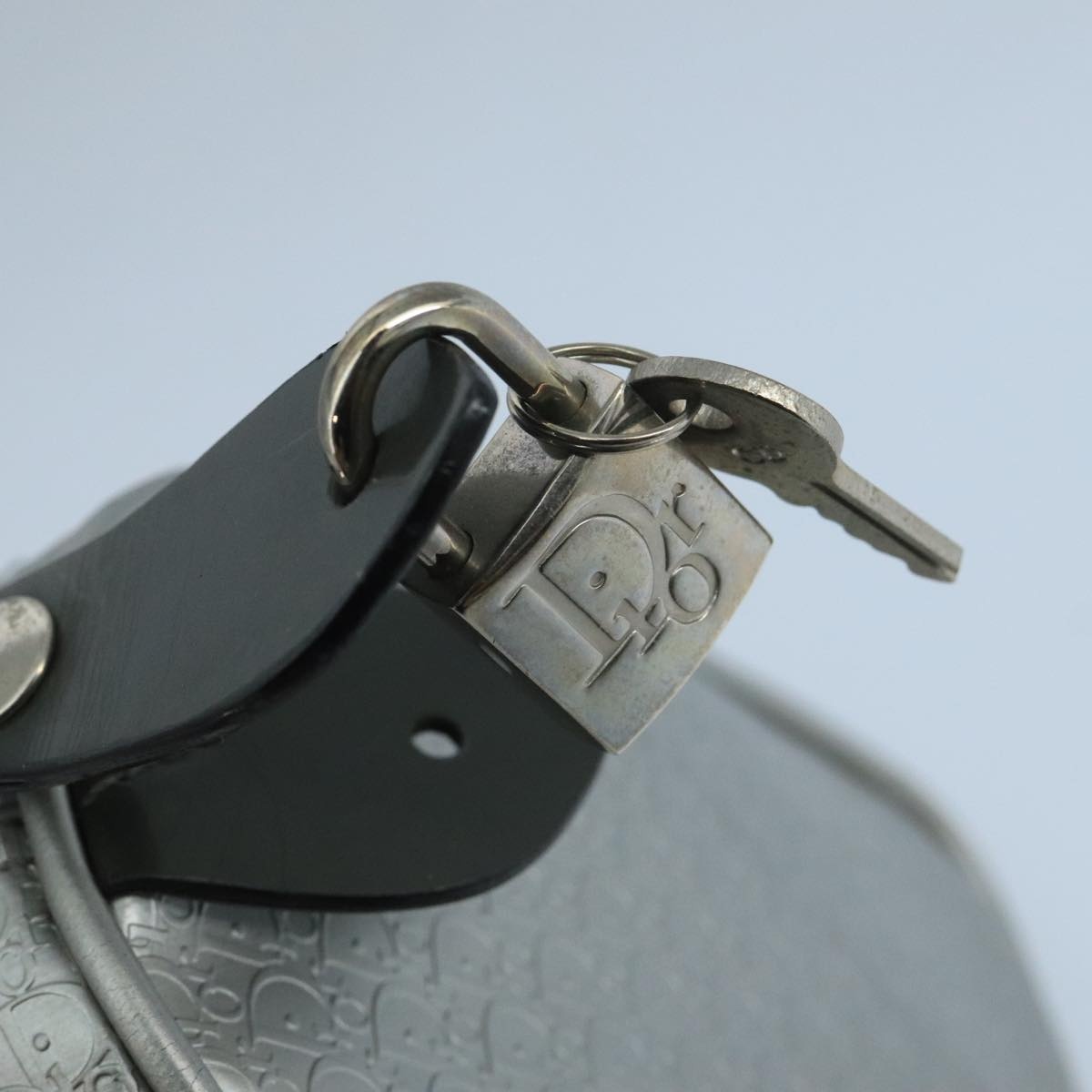 DIOR Trotter Canvas Hand Bag Silver - 15