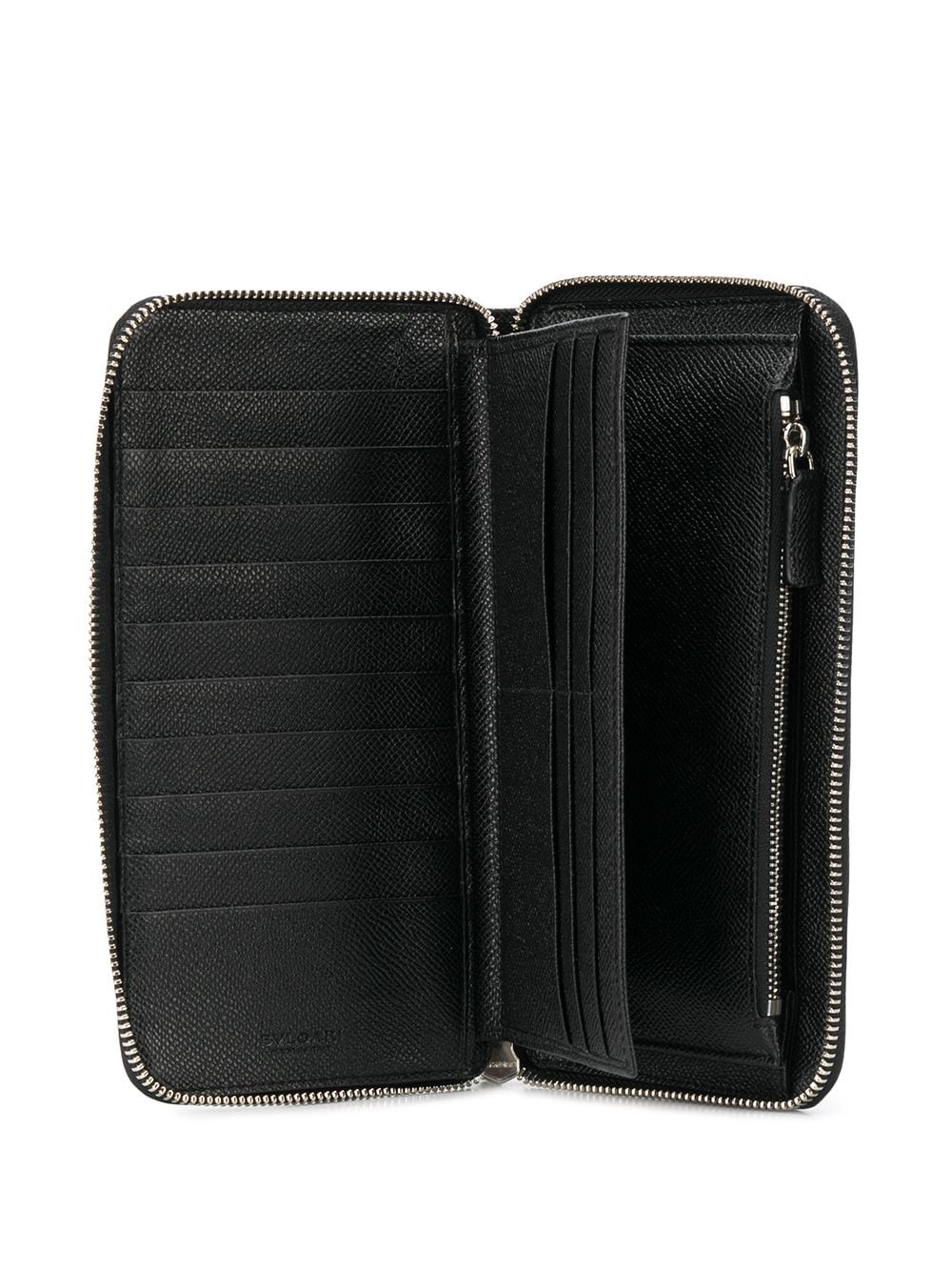 textured zip round wallet - 3