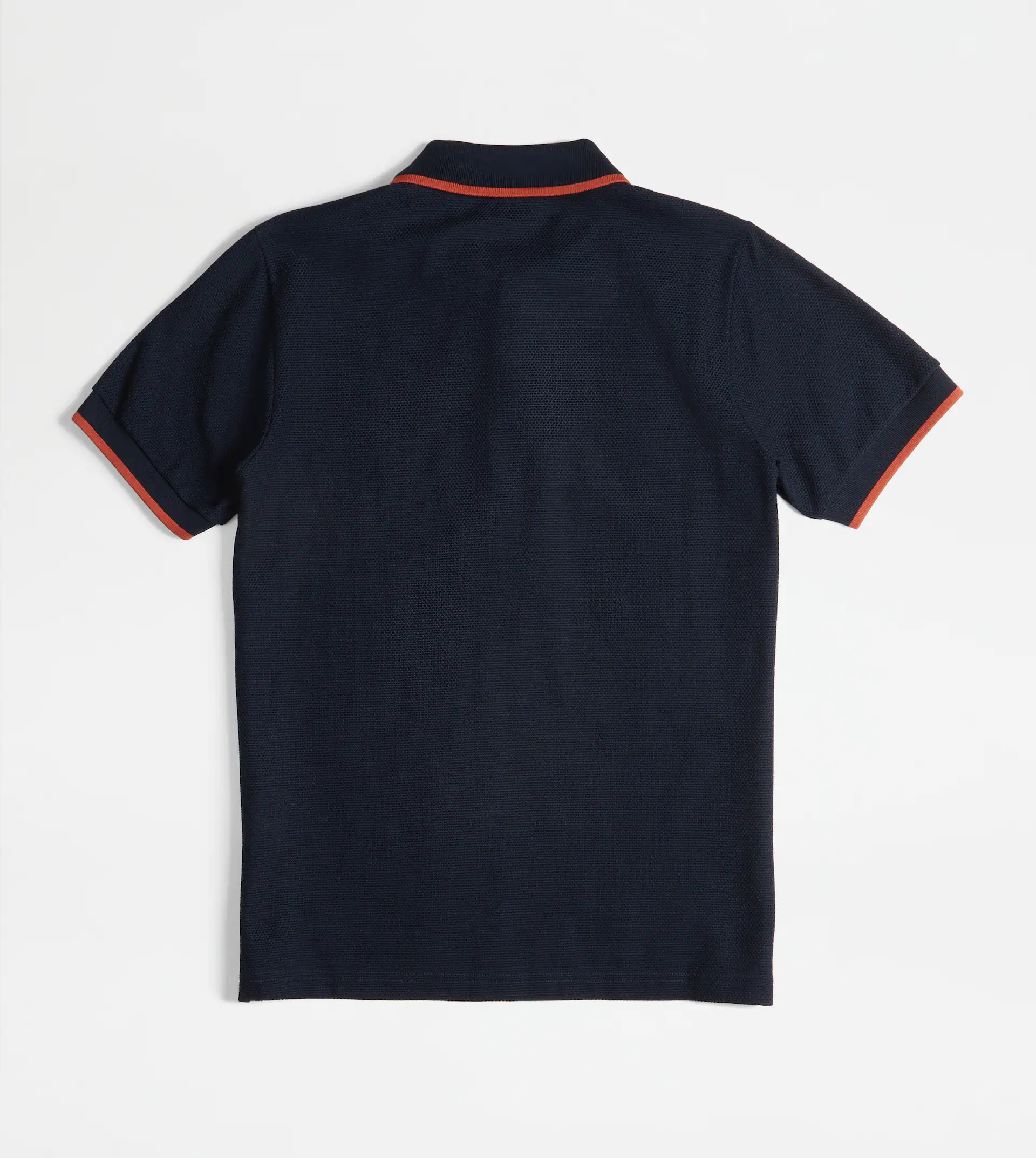 POLO SHIRT IN JACQUARD COTTON - BLUE - 8