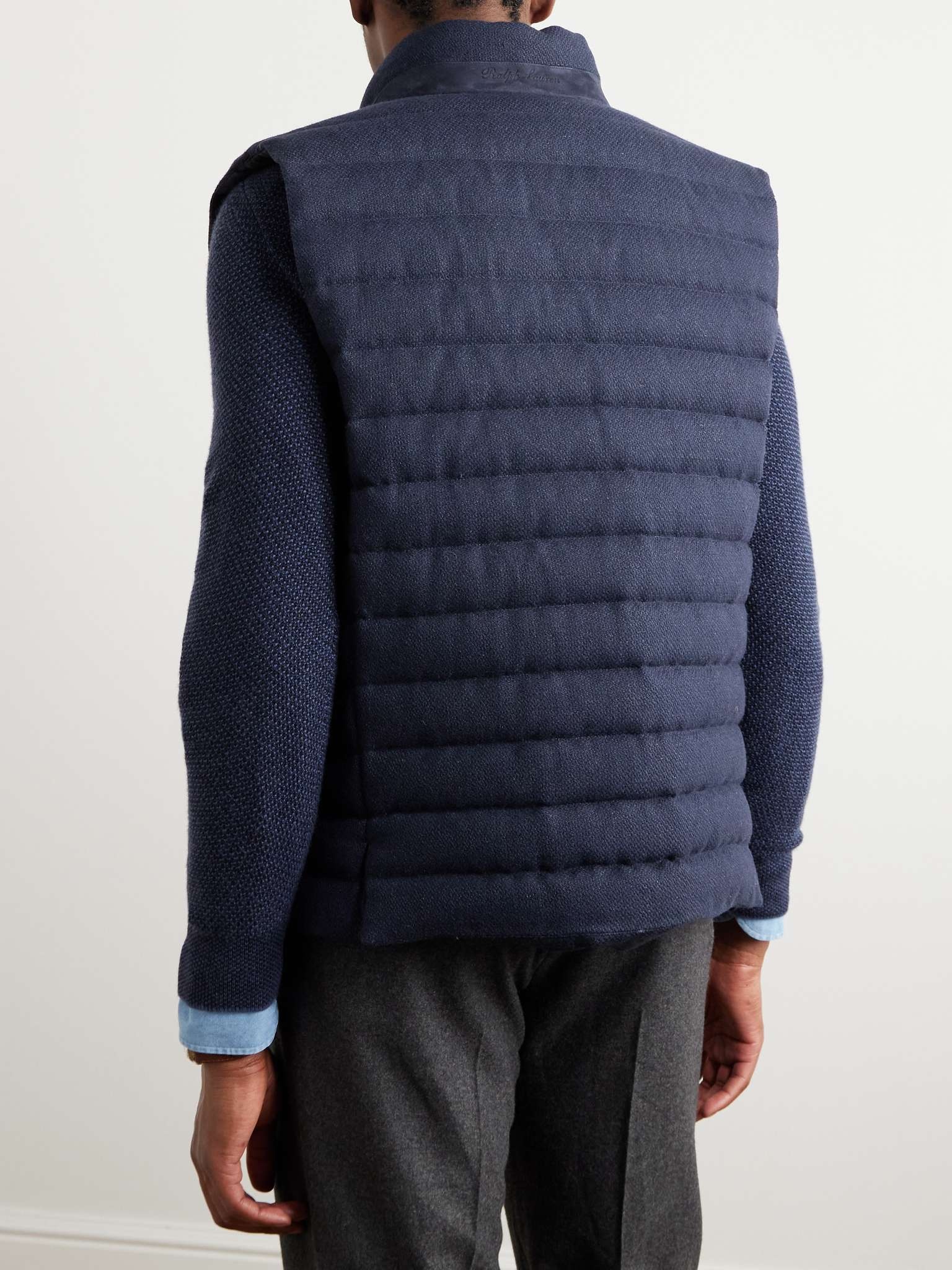 Withwell Quilted Wool, Linen and Cotton-Blend Tweed Gilet - 4