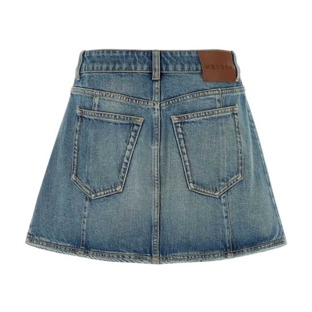 Alexander McQueen STYLISH DENIM MINI SKIRT | miinto | REVERSIBLE