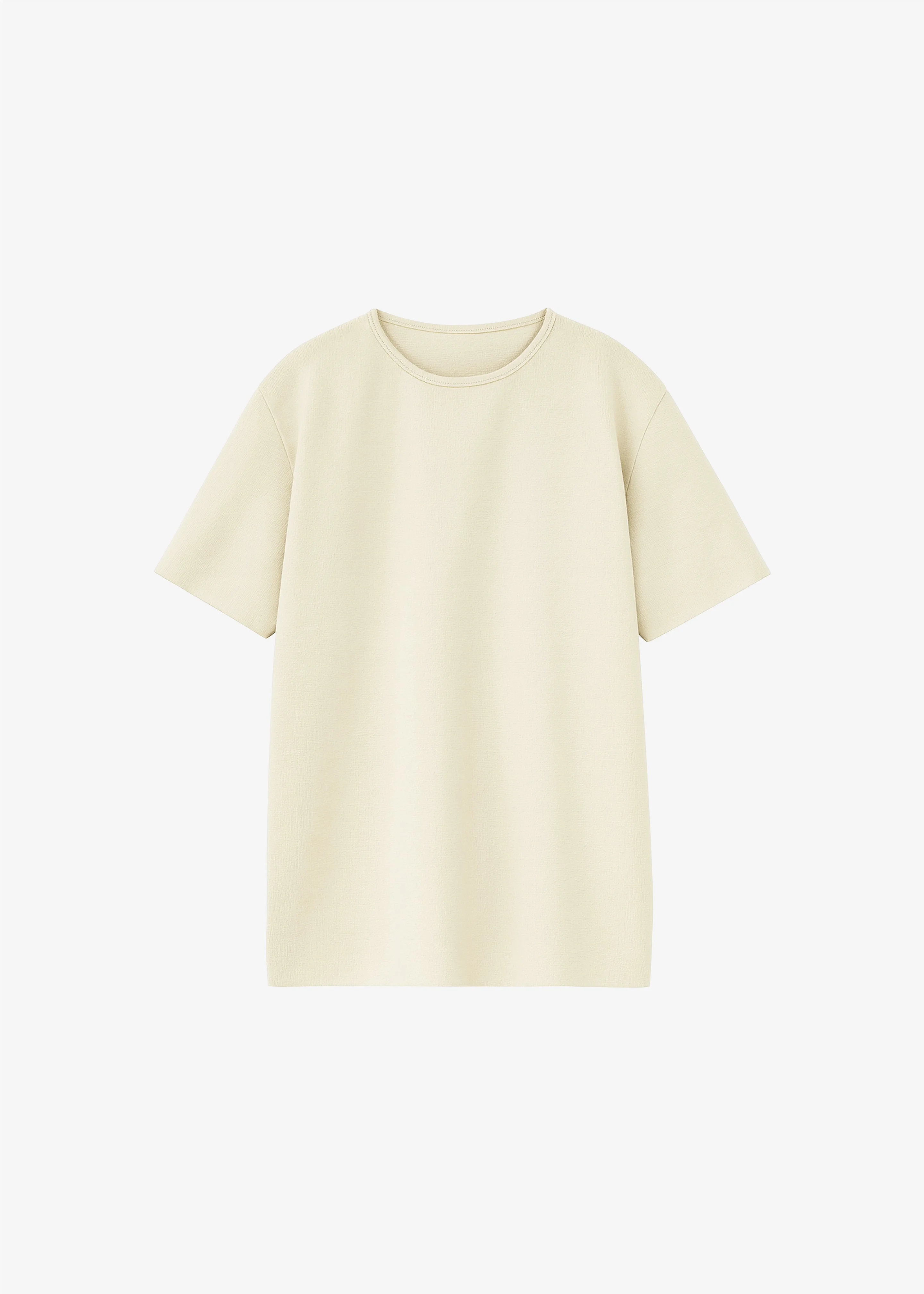 Leni Knit Oversized T-Shirt - Beige - 1