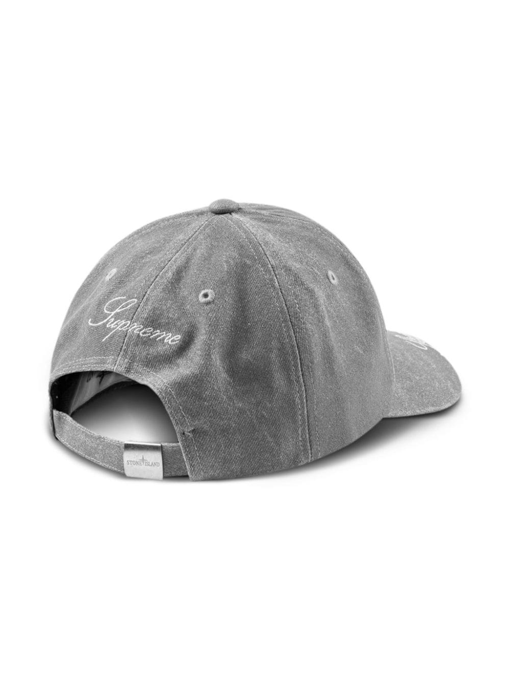 Supreme x Stone Island denim 6-panel cap | REVERSIBLE