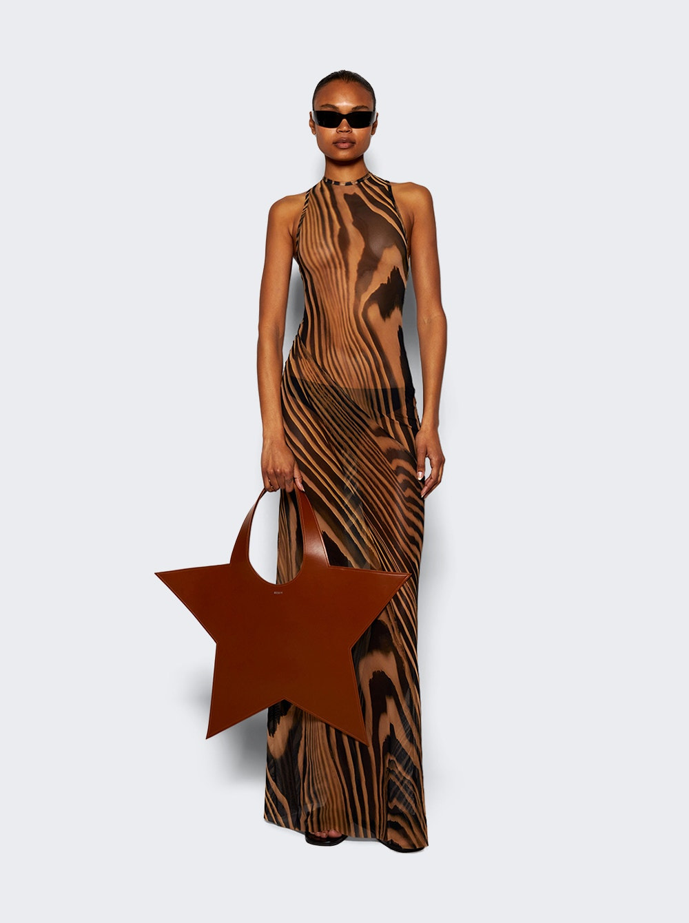 Star Tote Bag Brown - 3
