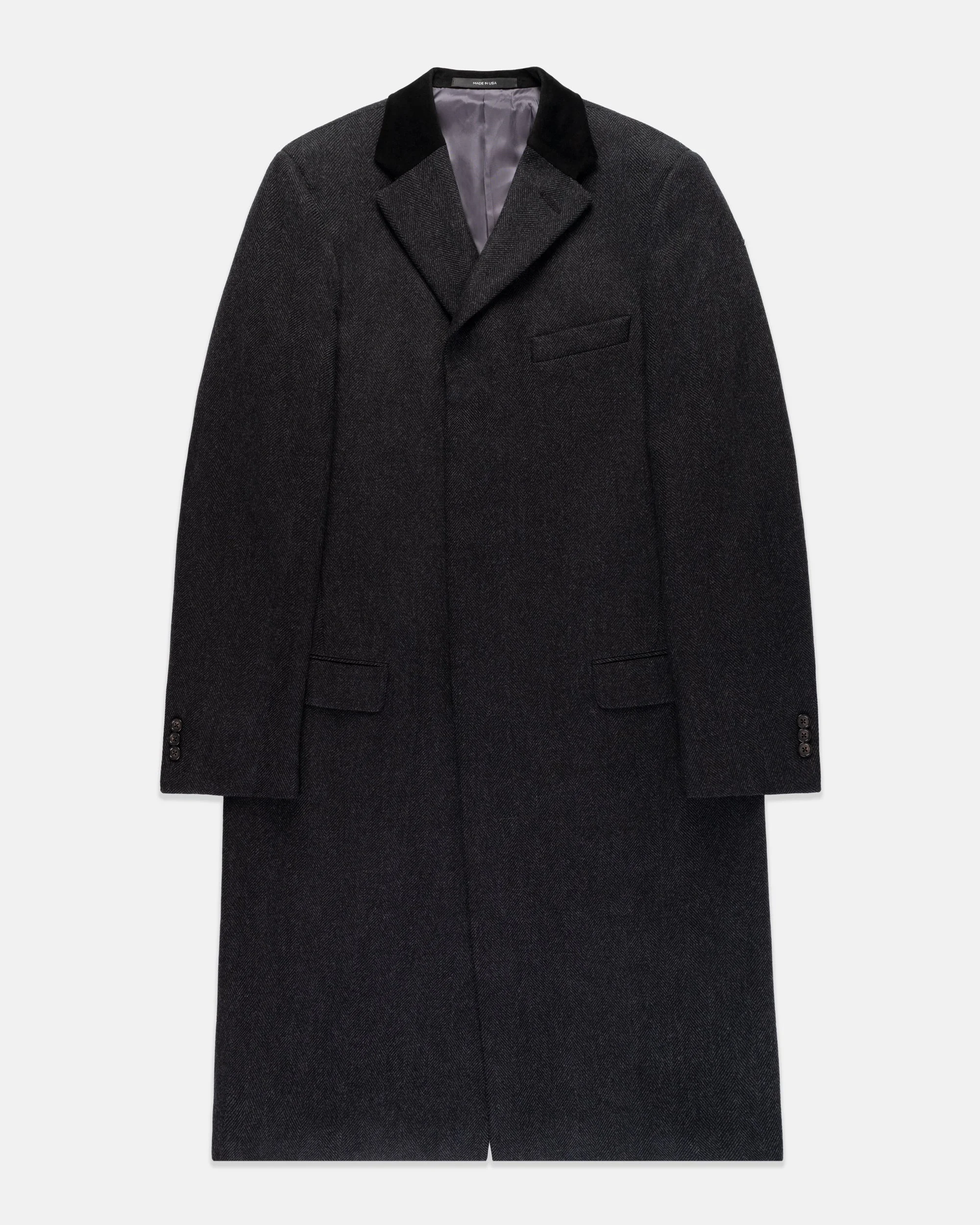 MADE-IN-USA CHESTERFIELD TOPCOAT - 1