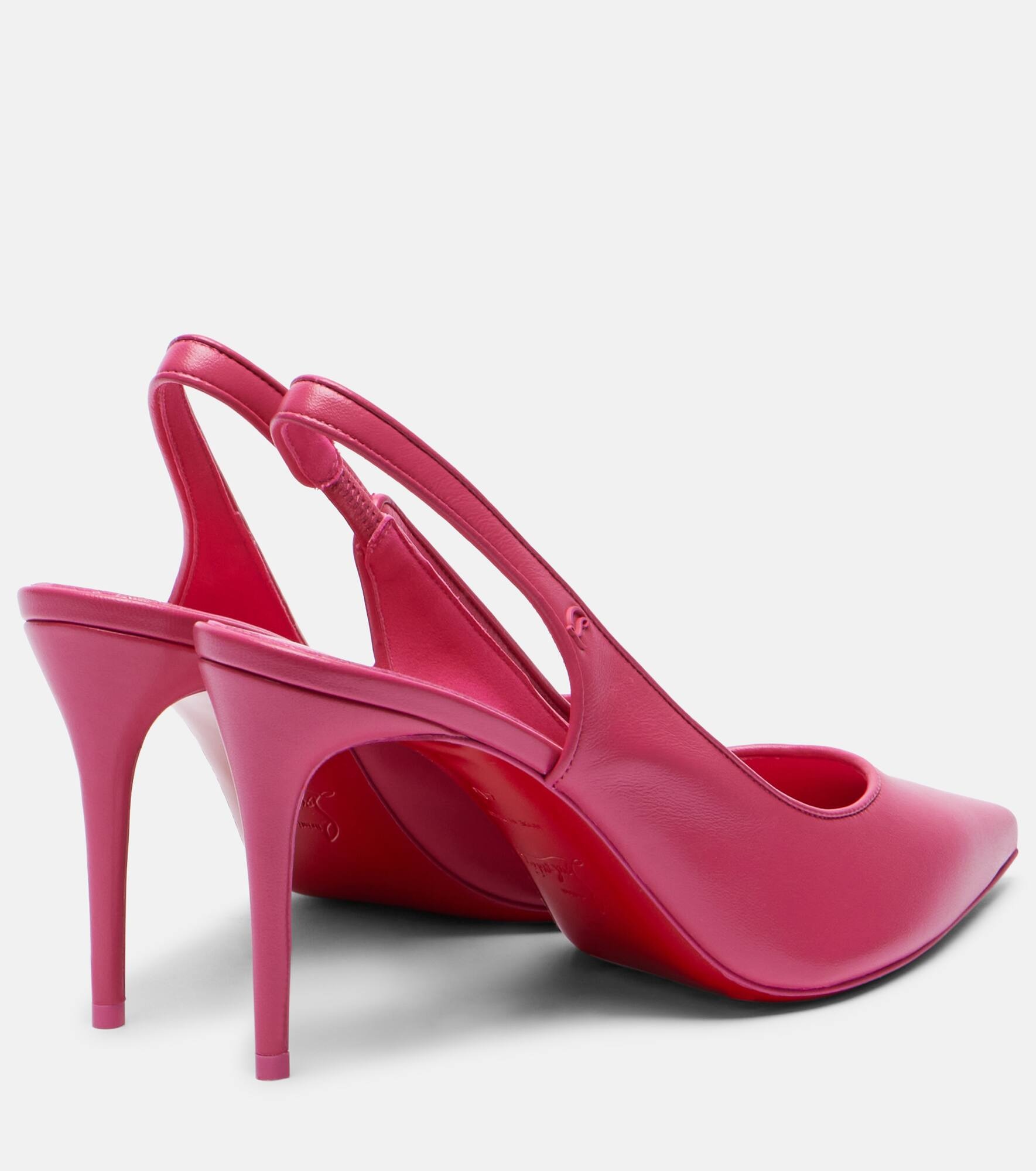 Sporty Kate 85 leather slingback pumps - 2