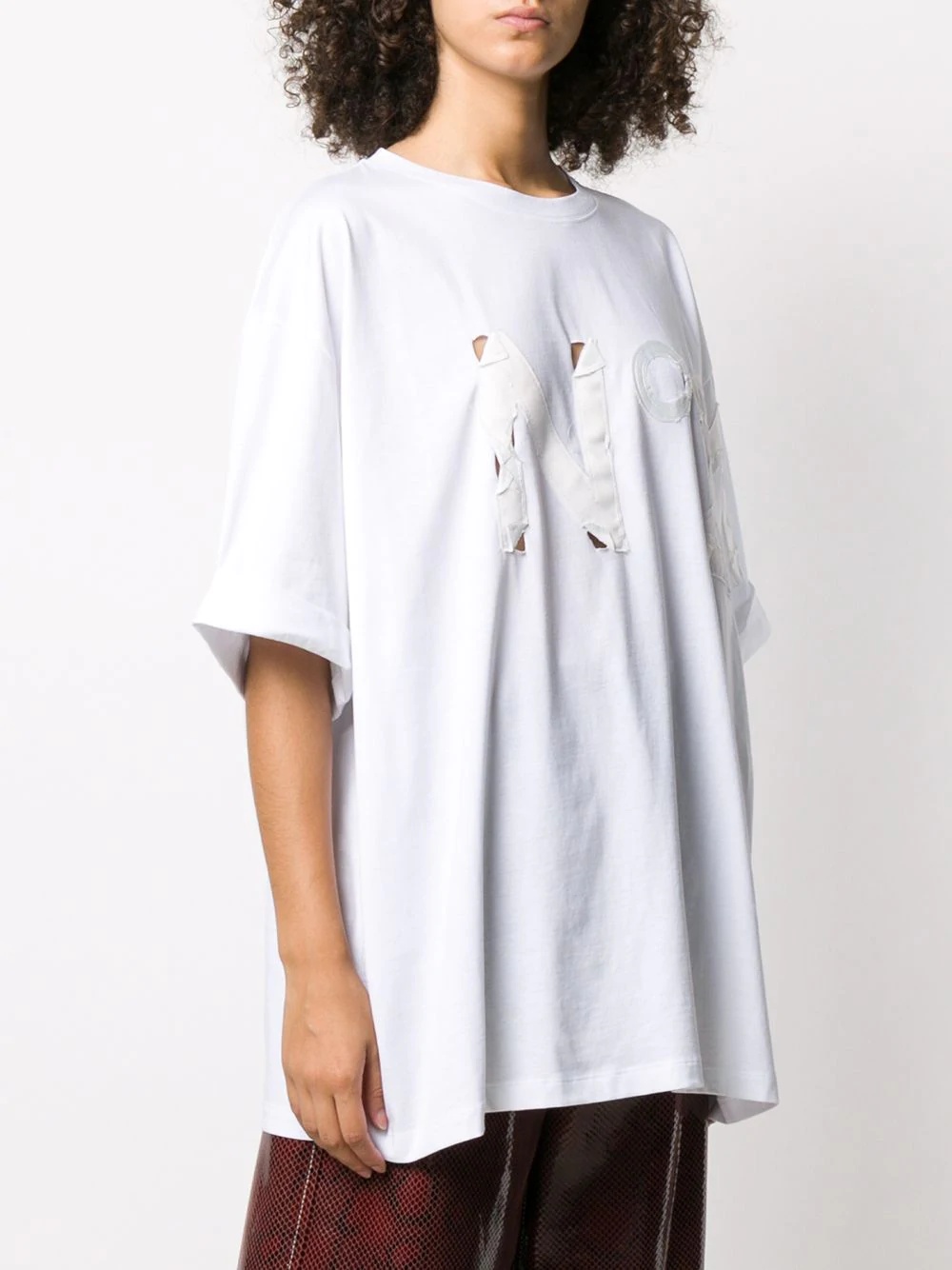 logo-patch oversize T-shirt - 3