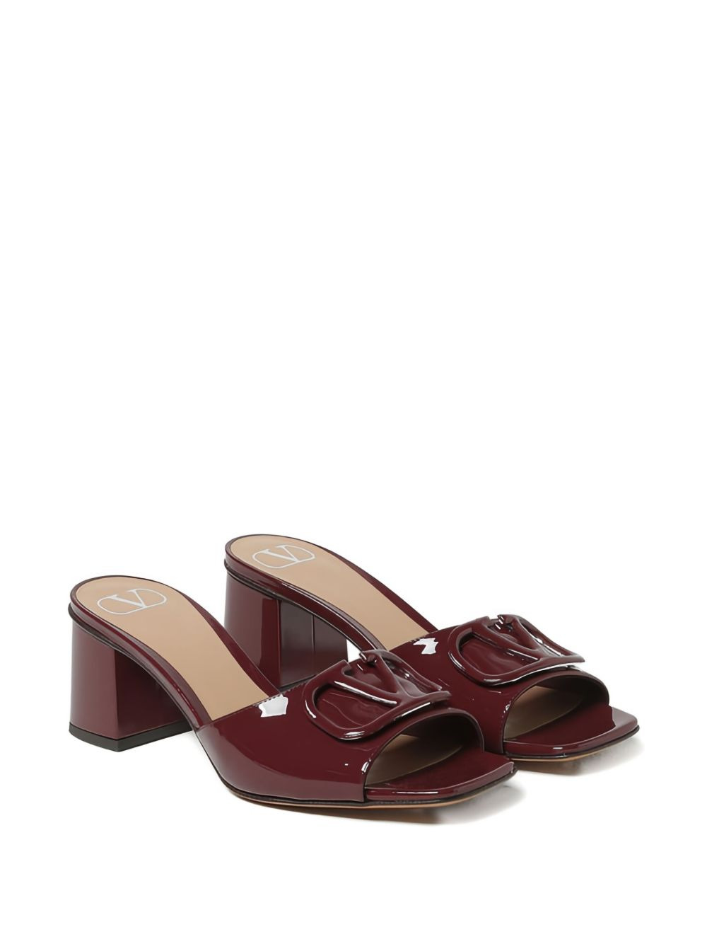 60mm VLogo patent leather sandals - 2