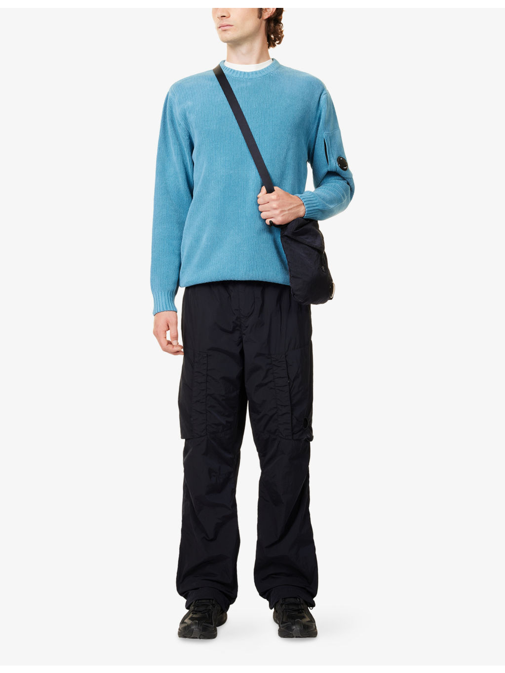 Brand-Patch Crewneck Chenille Jumper - 2
