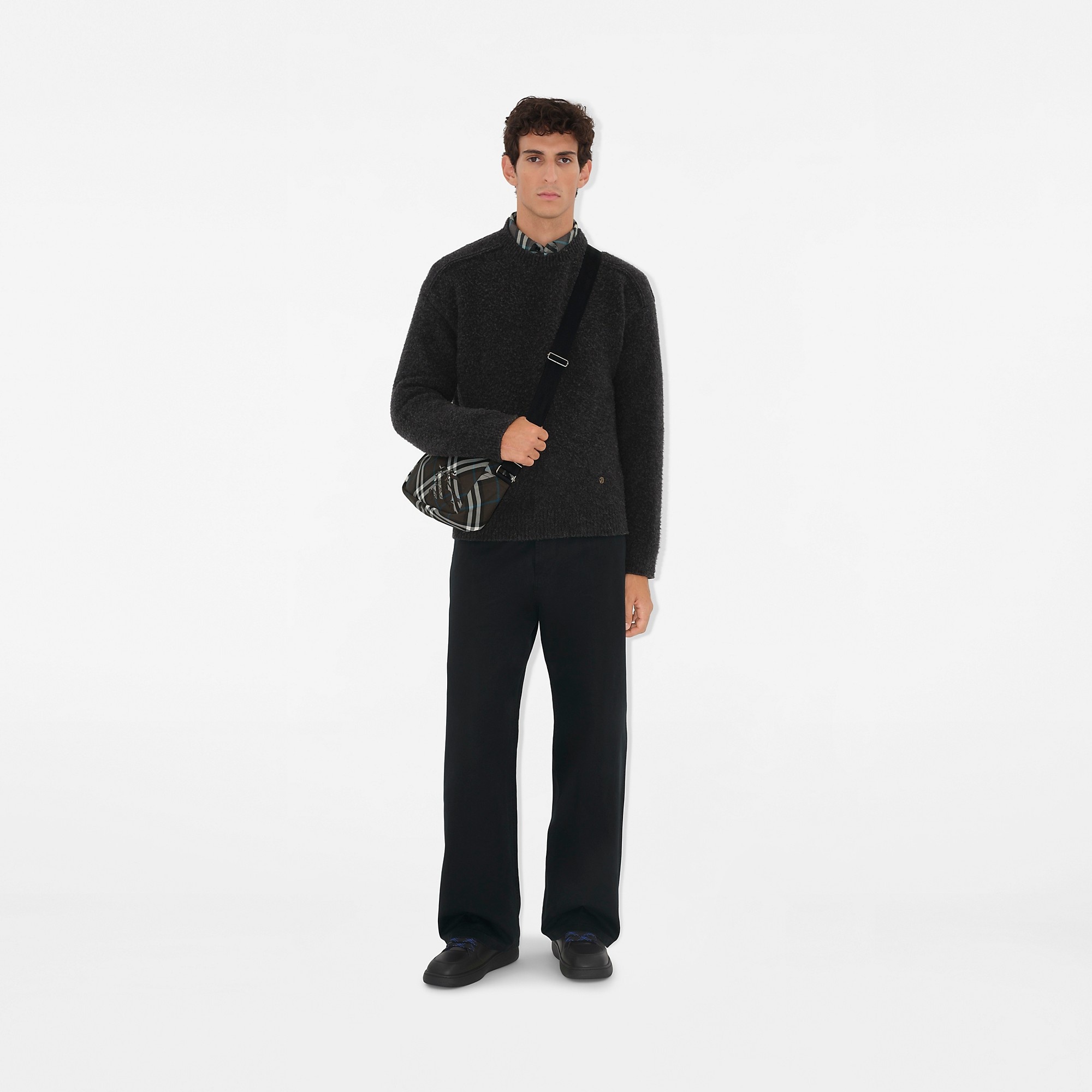 Check Crossbody Bag - 2