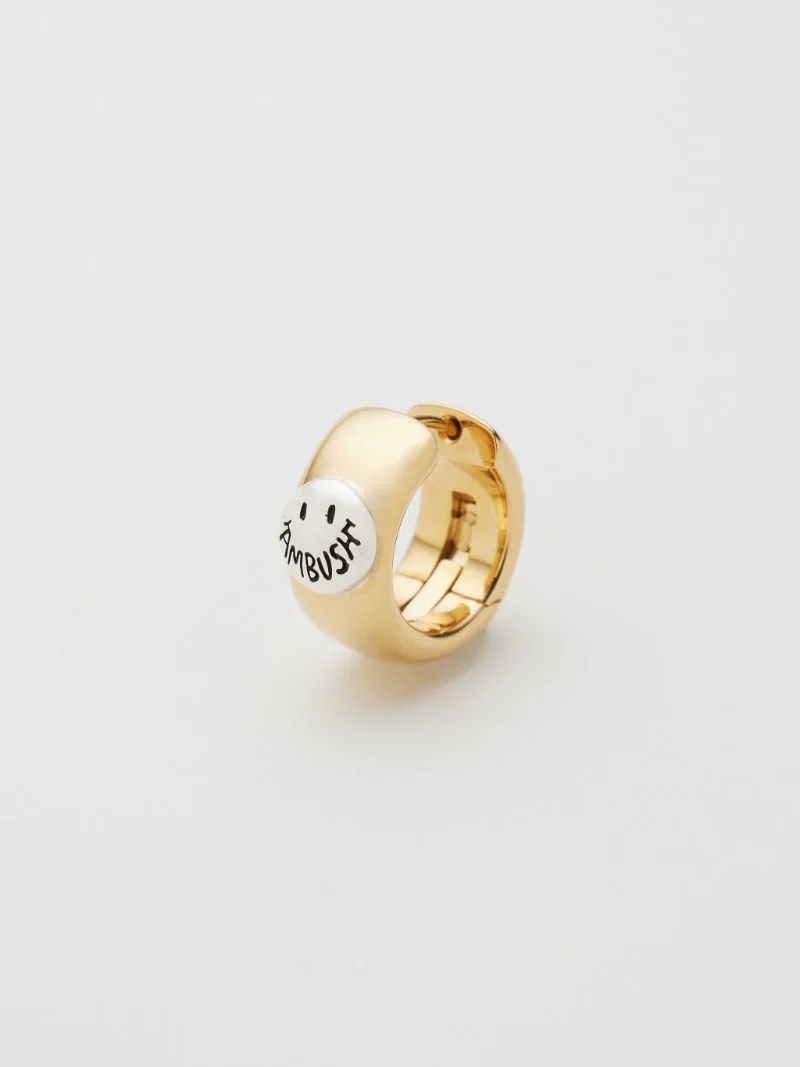 SMILEY HOOP EARRING - 1