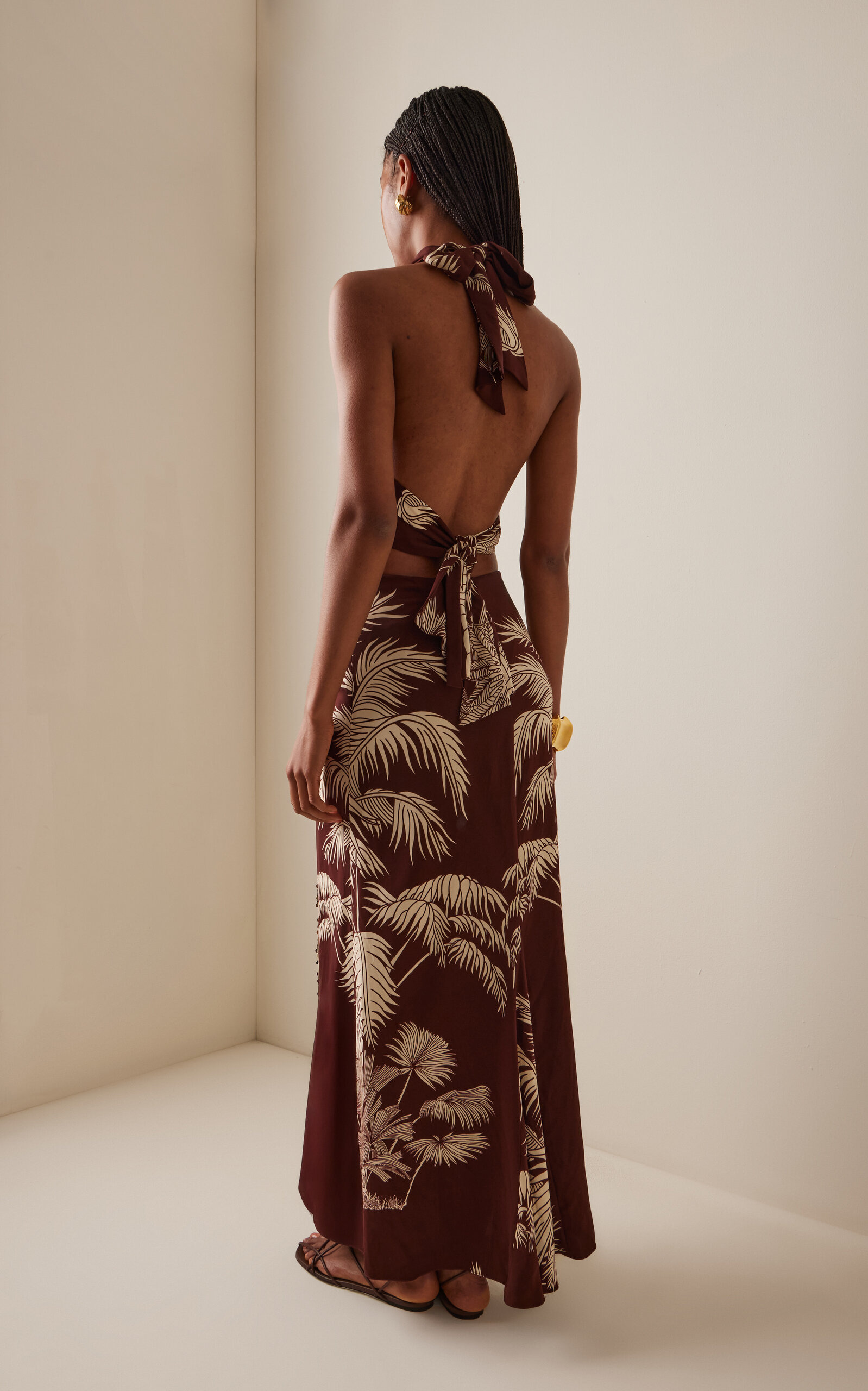 Encanto Invernal Maxi Dress brown - 4