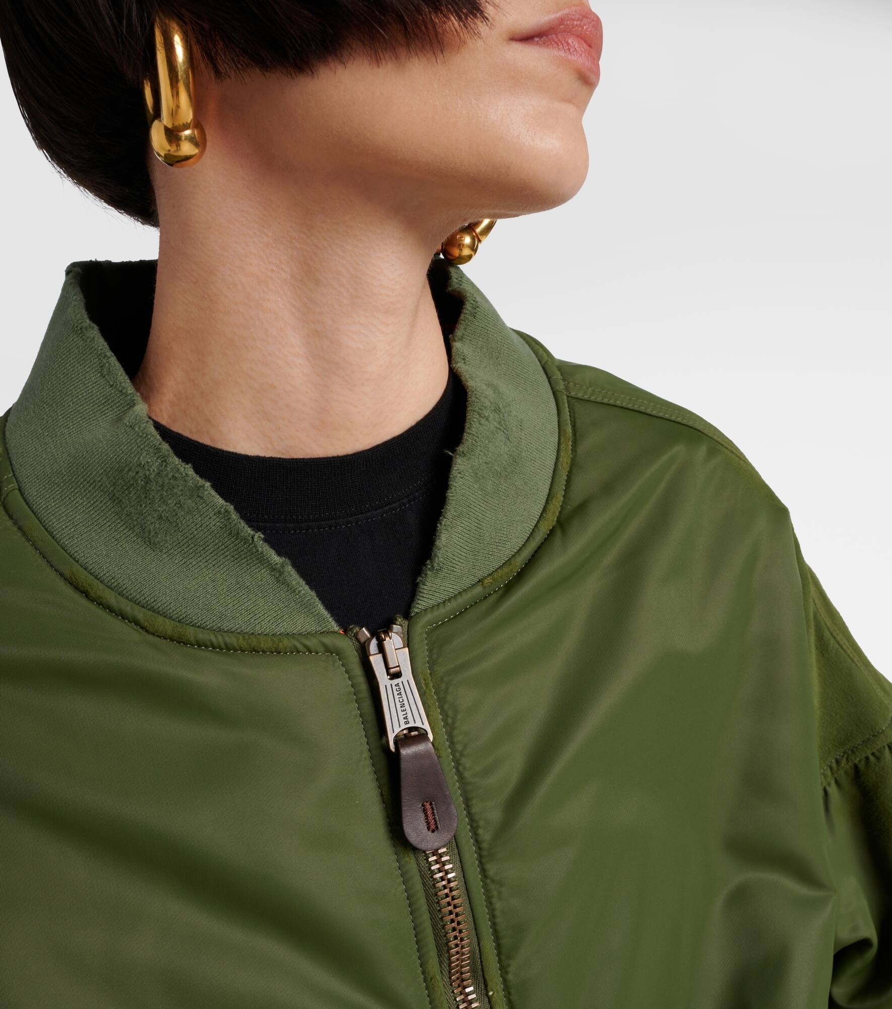 Off Shoulder technical bomber jacket - 4