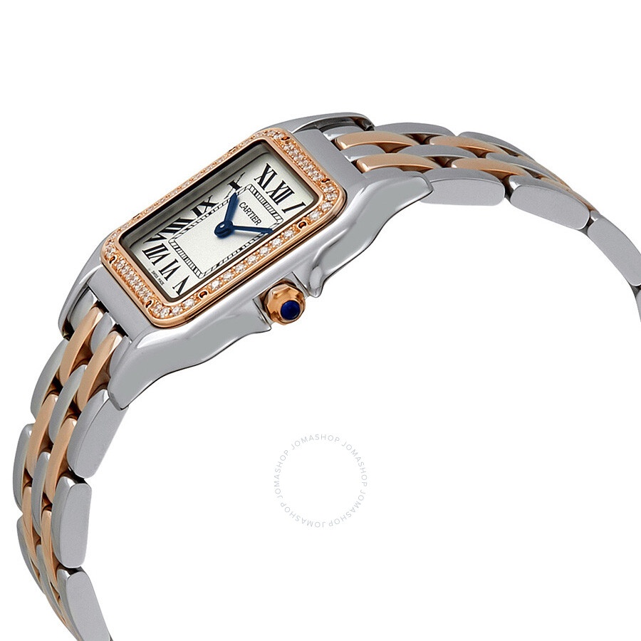 Cartier Panthere Silver Dial Ladies Steel and 18kt Pink Gold Medium Watch W3PN0007 - 2