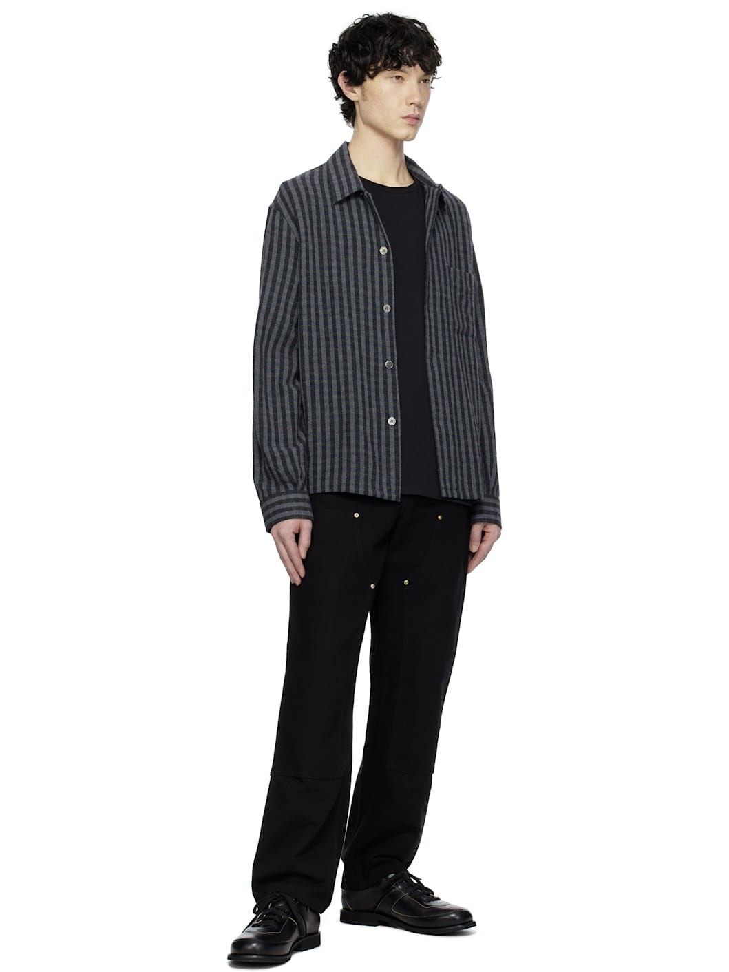 Black  Double Knee Trousers - 4