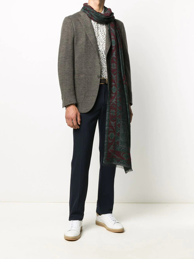 Etro long jacquard scarf outlook