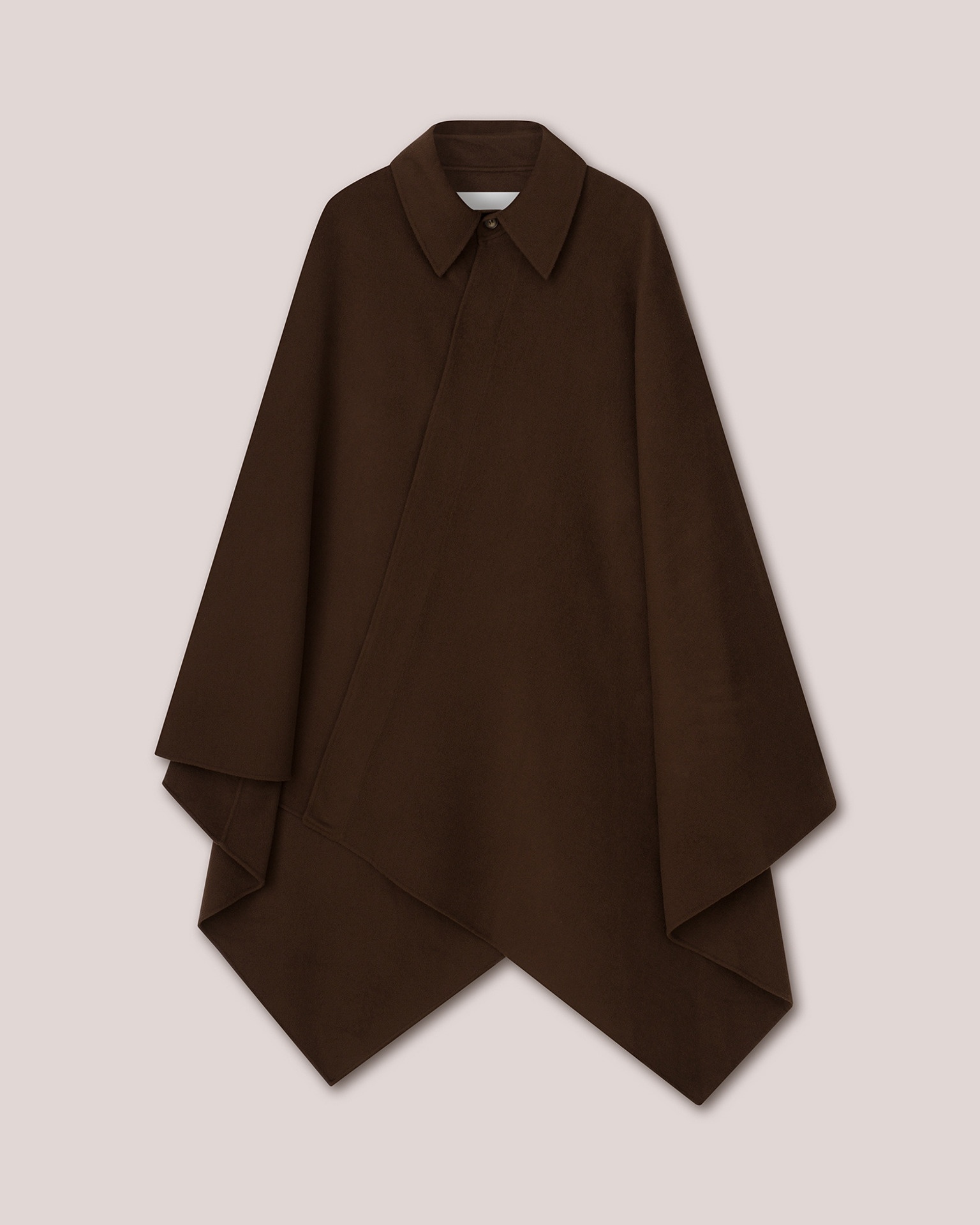 FAIZ - Double wool poncho - Soil - 1