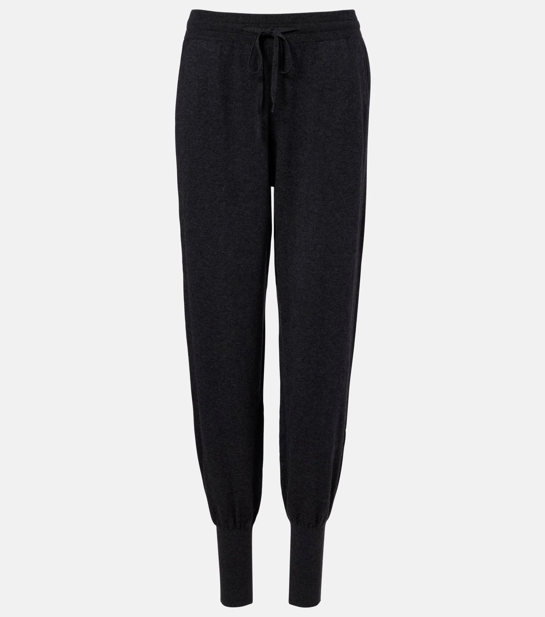 Cotton and cashmere tapered pants - 1